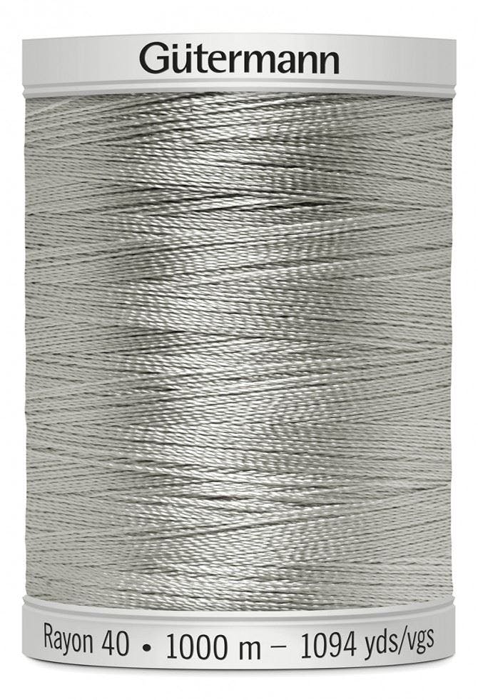 Gutermann No 40 Sulky Rayon Embroidery Thread 1000M Rayon Thread Suitable For Embroidery - 1236 - 1000 Metres