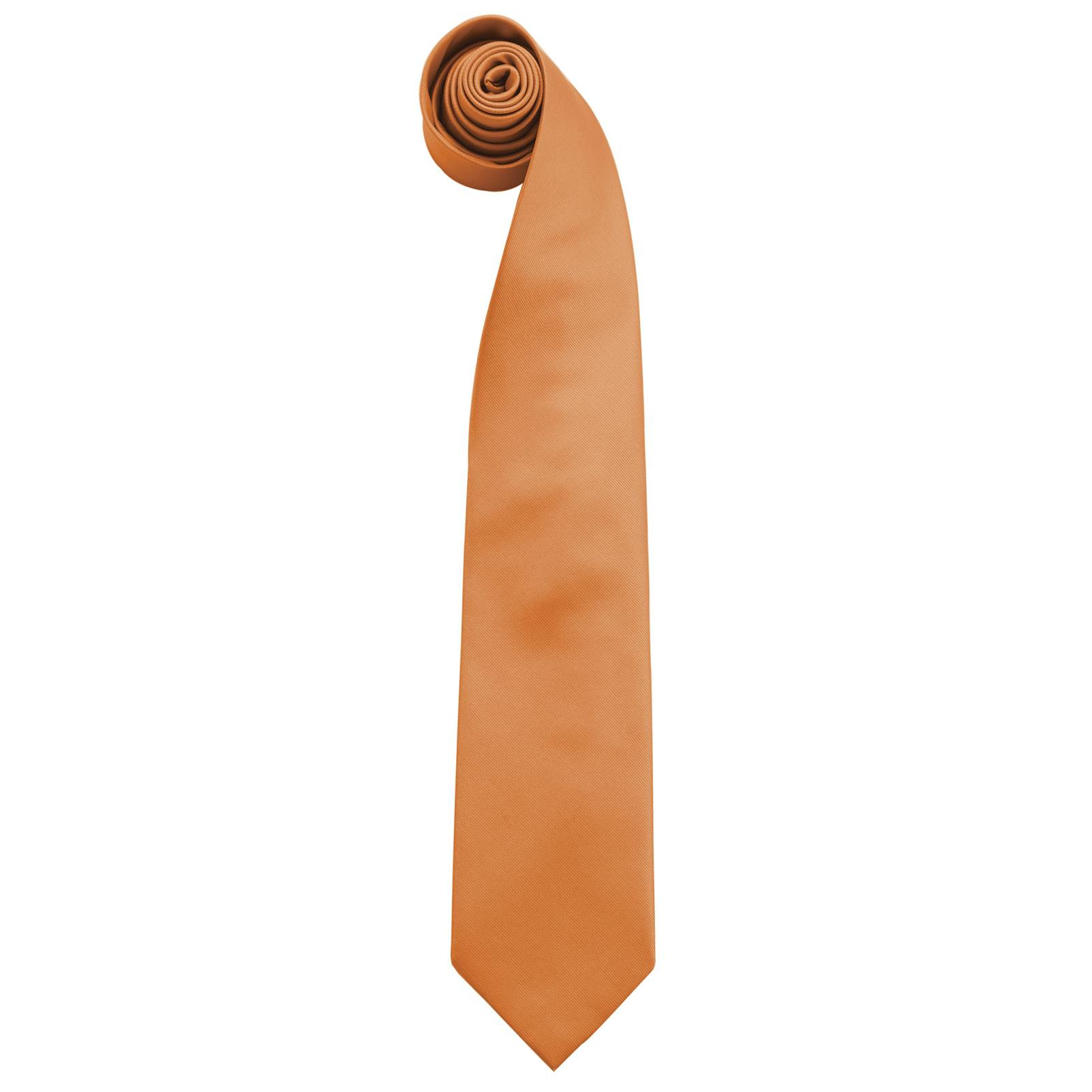 Premier Men's Orange Fashion "Colours" Work Clip On Tie Pack Of 2 In - Image 3