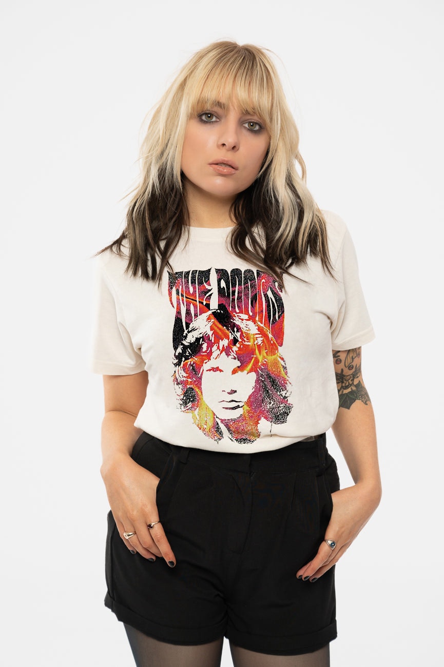Paradiso Clothing Unisex Paradiso The Doors Jim Face Fire T Shirt - M