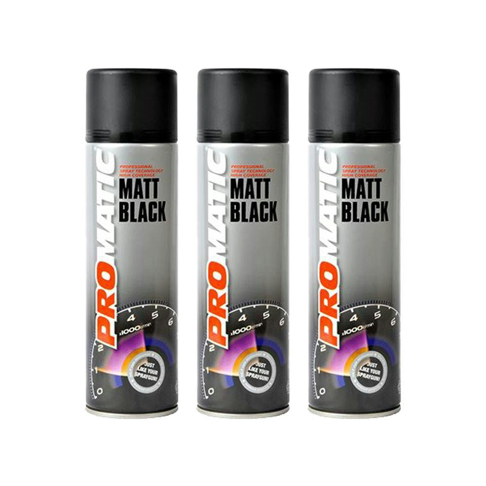 1 x Promatic MB500 Matt Black Spray Paint 500ml - Image 22