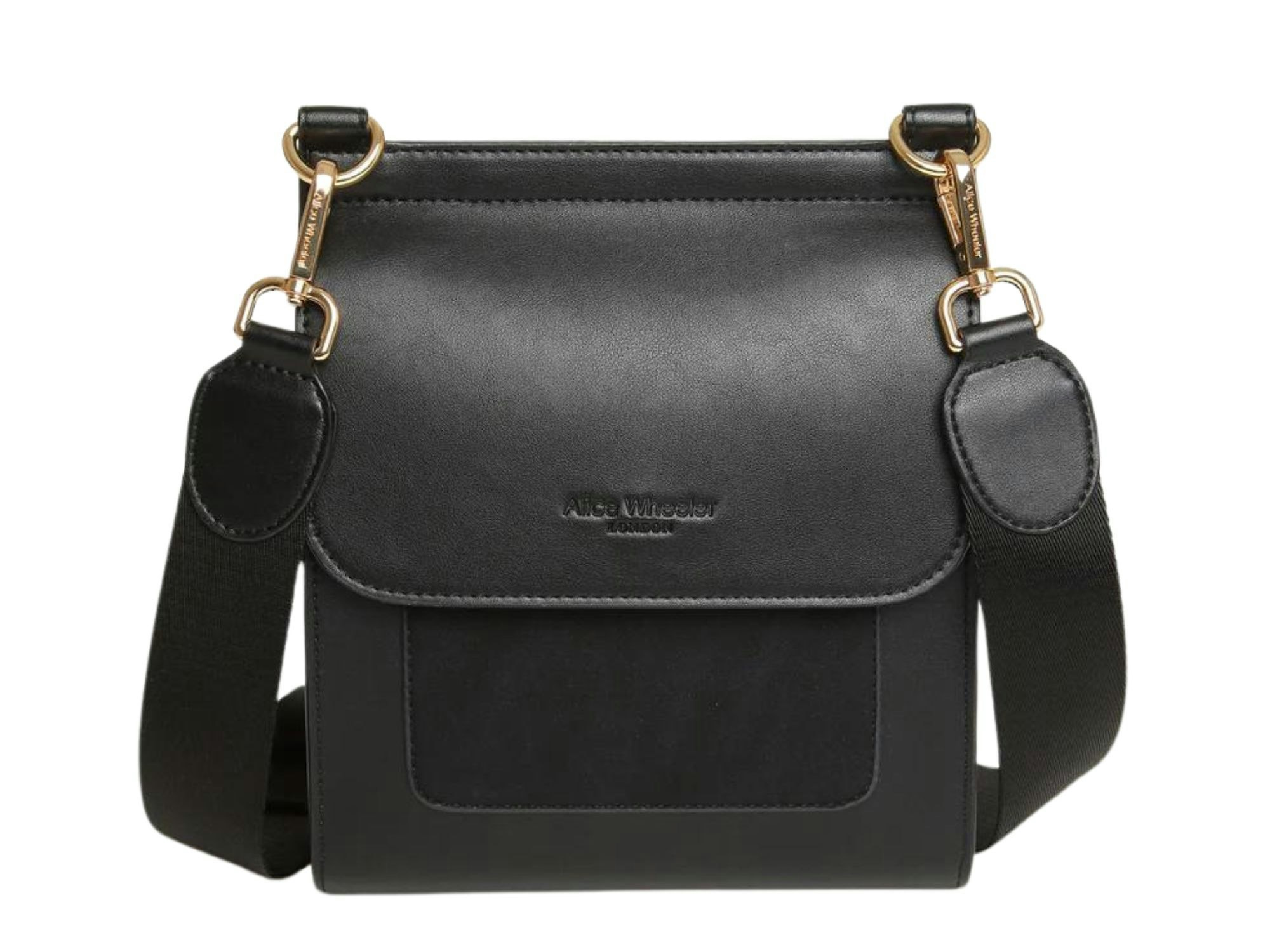 Alice Wheeler Black Seville Crossbody Bag – Vegan Nappa & Suede