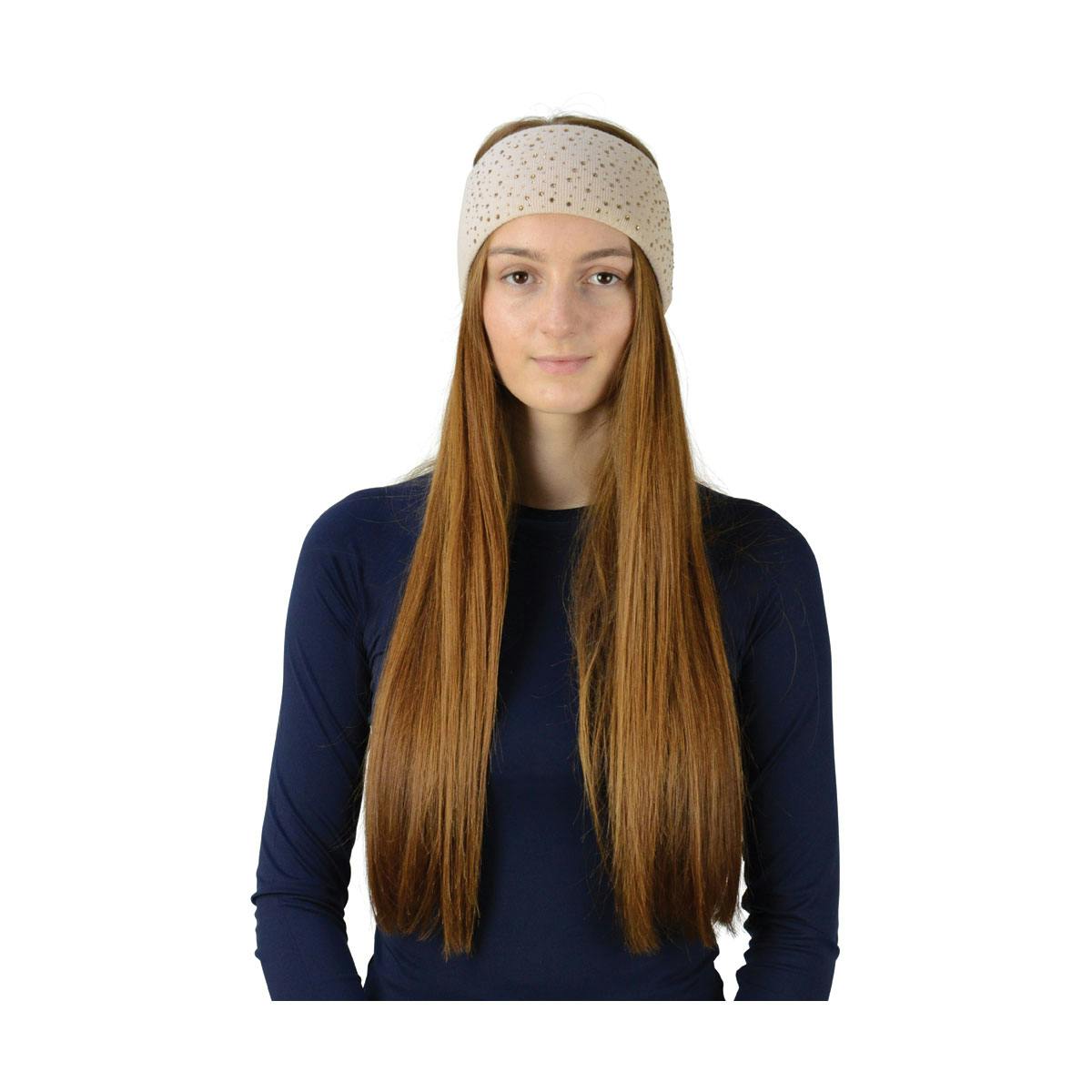Hyfashion Women's Beige/Gold Alaska Diamante Headband - One Size - 100% Mixed