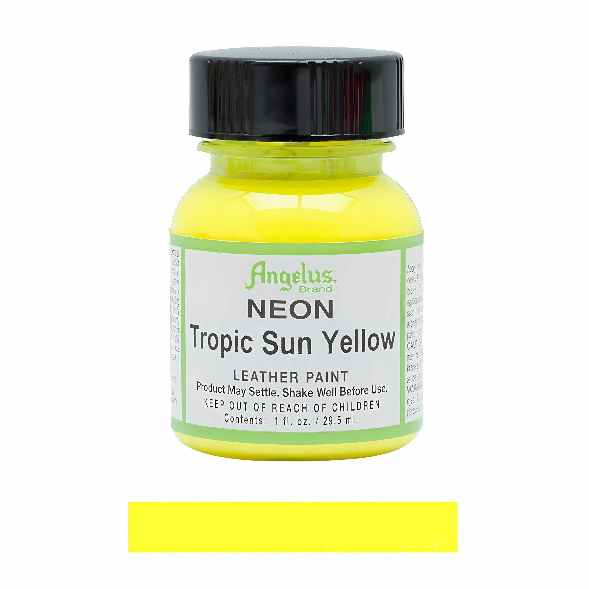 Rackhams Yellow Neon Leather Paint For Sneaker Customs And Shoes 1Oz - Tropic Sun
