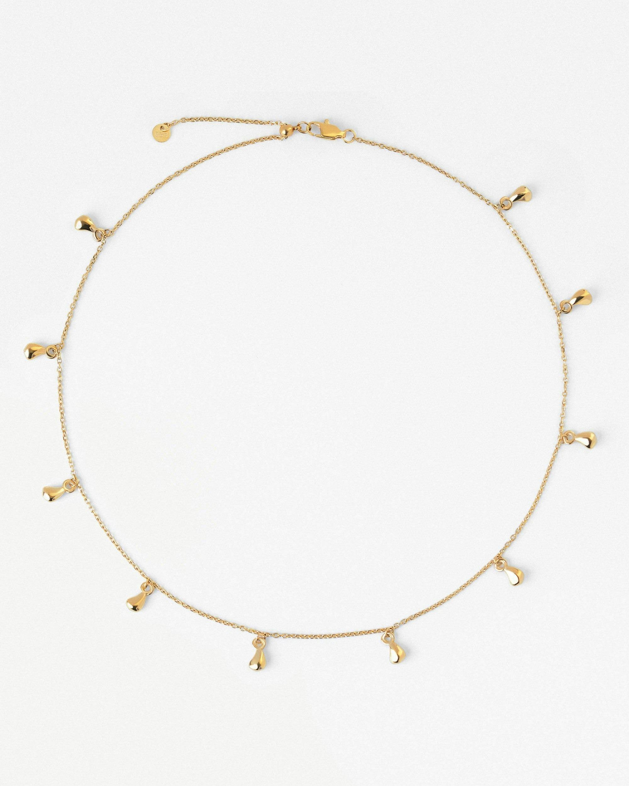 Elk & Bloom Gold Dream Drop Chunky Teardrop 14K Choker Necklace - Yes Please