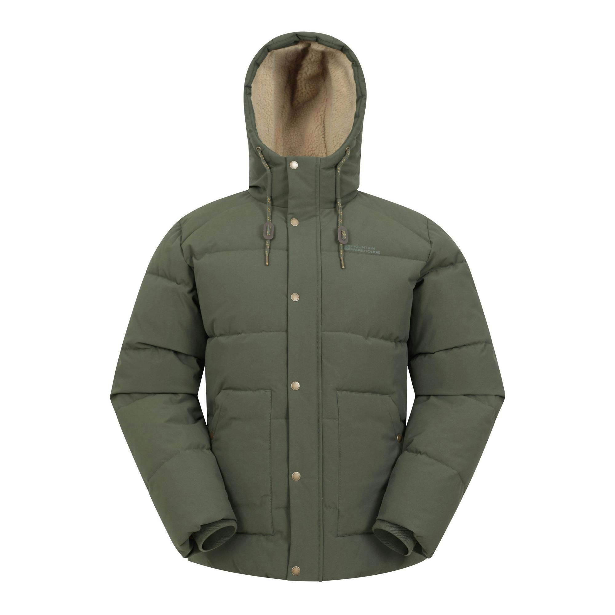 Mountain Warehouse Men's Green Manta Padded Jacket - Khaki - Xs - Khaki - 100% Polyester
