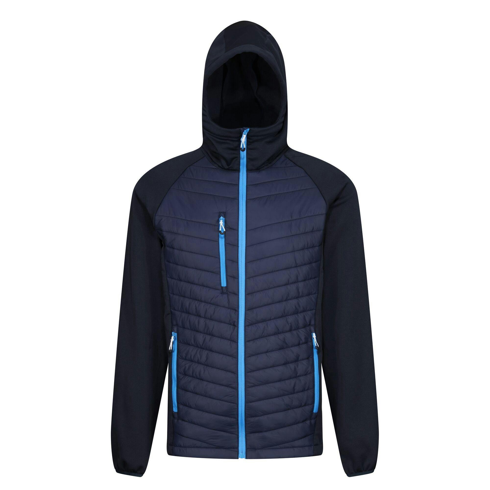 Regatta Men's Blue Navigate Quilted Hybrid Jacket - Navy/French - S - Navy/French