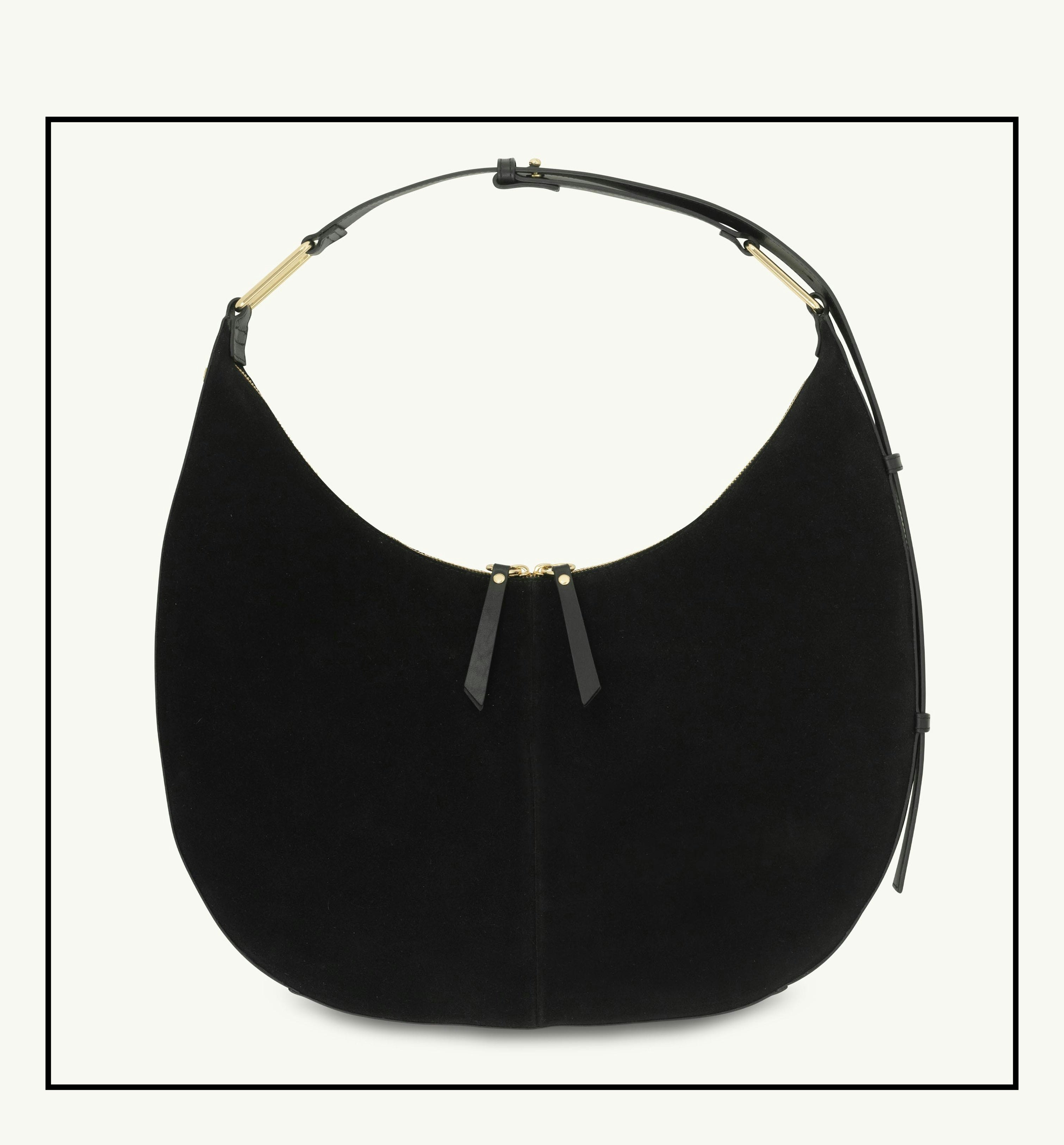 Apatchy London Black The Nora Suede Bag