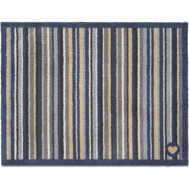 Blue/Grey Stripe 88 Washable Doormat - Image 2