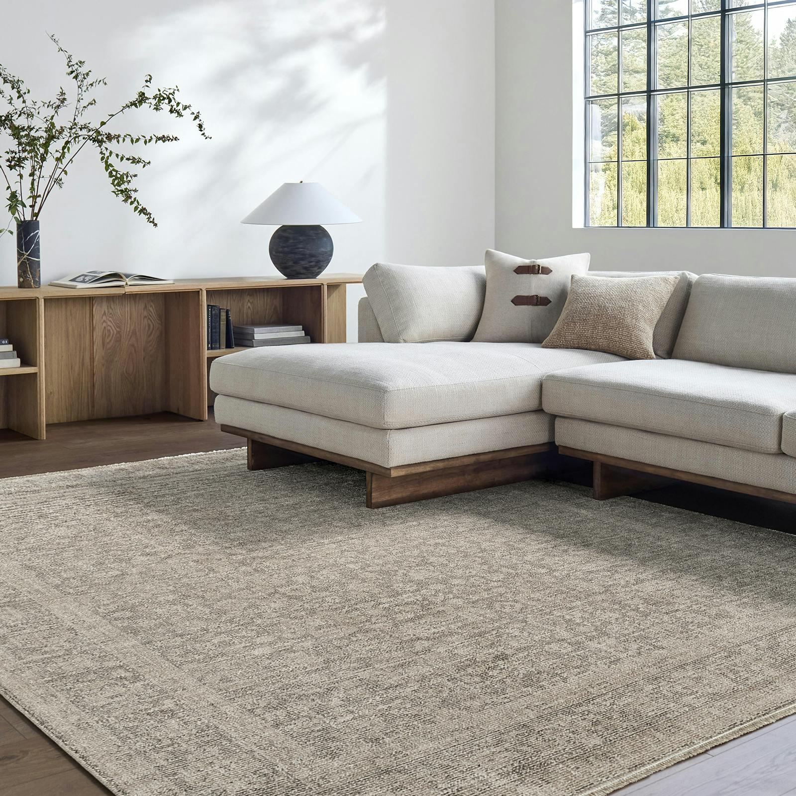 Livabliss Ivory/Brown Galey Alix Maria Elena-Vintage Traditional Boho Fringe Rug - 66 X 115 Cm