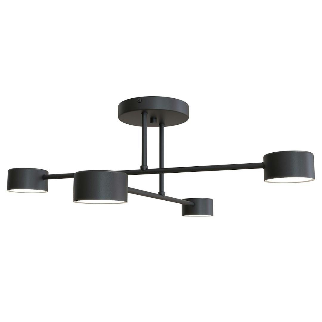 Emibig Black Halo Ceiling Lamp 4 X Gx53
