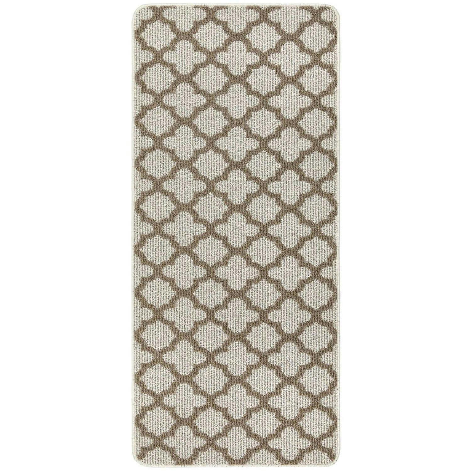 My Mat Stain Resistant Moroccan Tile Runner 67x150 Cream - Image 4