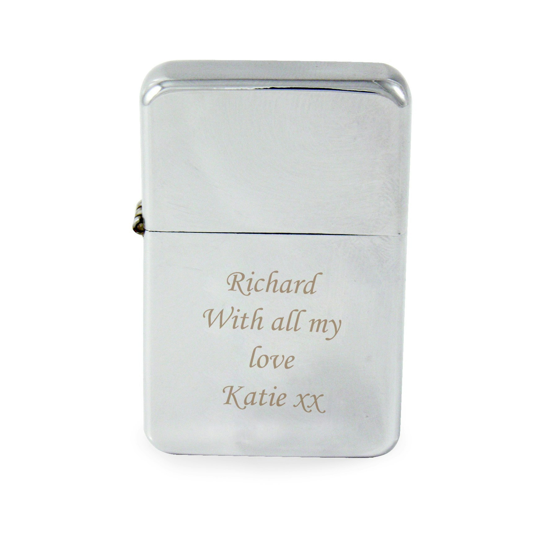 Personalised Memento Company Silver Personalised Lighter