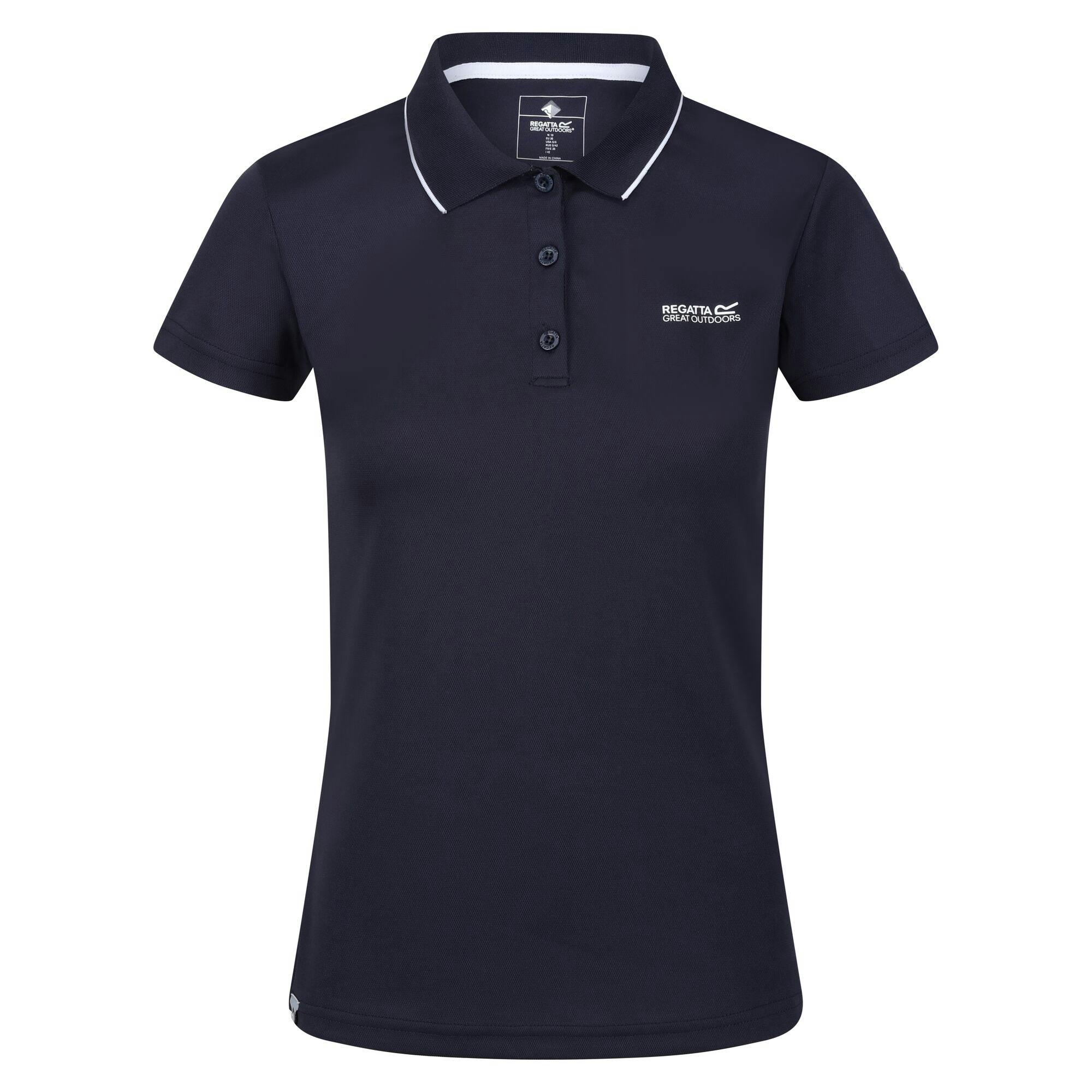 Regatta Womens/Ladies Maverick V Polo Shirt - Navy - Size 12 UK - Image 3