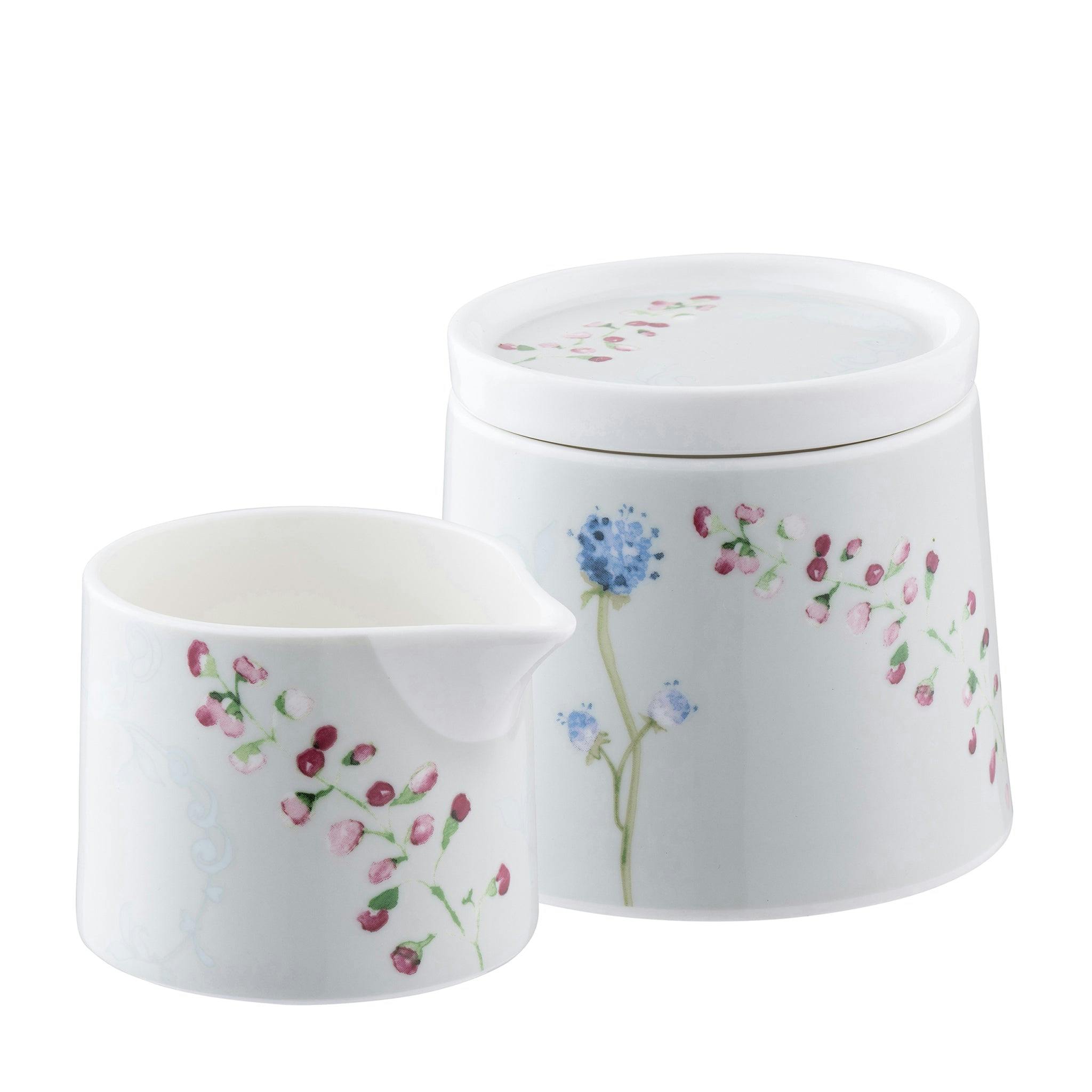 Rackhams Aynsley Camille Pale Jade Sugar & Creamer