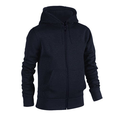 Coolandnew Grey/Black/Green Urban Road Plain Zip Hoodie - Navy - 4XL
