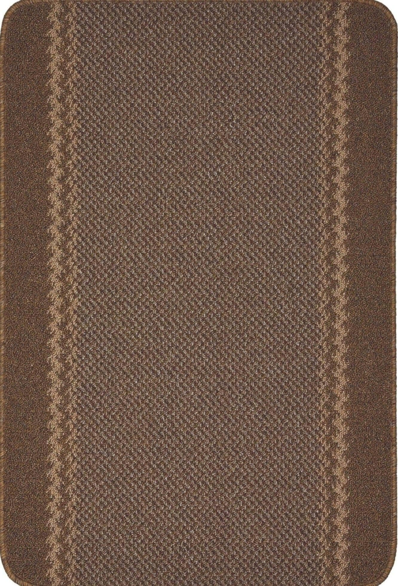 Washamat Kilkis Mat Brown 100x67cm - Polypropylene Pile - Slip Resistant Backing - Image 2