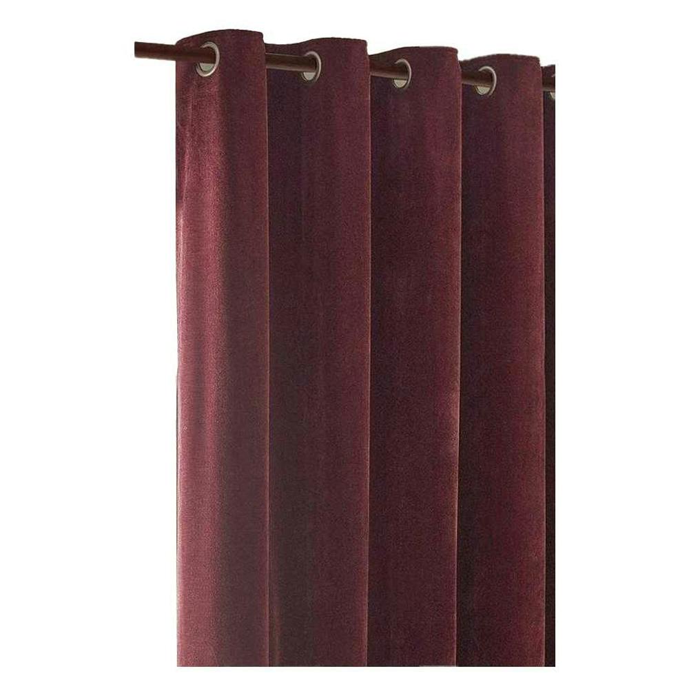 Furn Heavy Chenille Eyelet Curtains - Beetroot - 229Cm X 137Cm - Beetroot - 100% Polyester