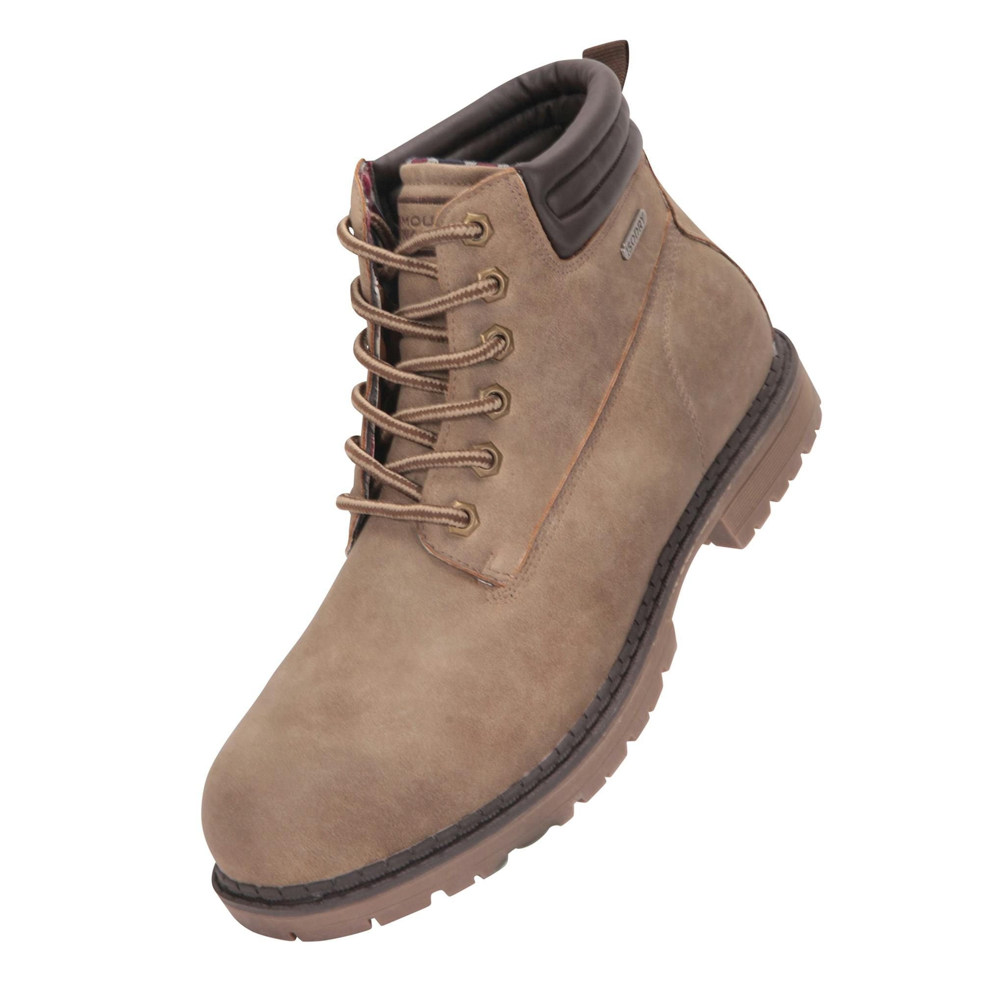 Mountain Warehouse Men's Light/Brown Gorge Waterproof Boots - 8 Uk - 80% Pu/10% Rubber/10% Tpr