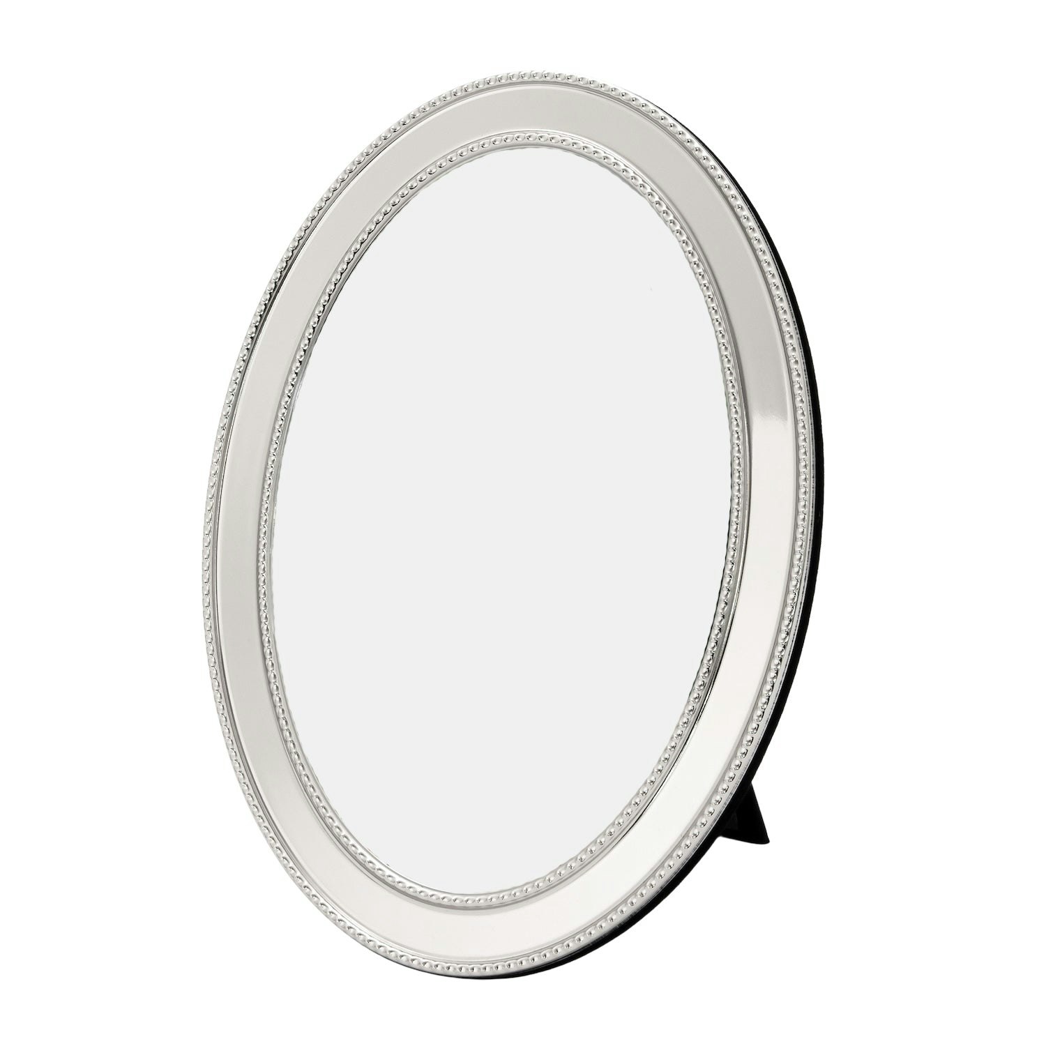 Rackhams Black Chic Oval Nickel Plated Metal 4X6 Picture Frame With 3D Dotted Design Size 3
