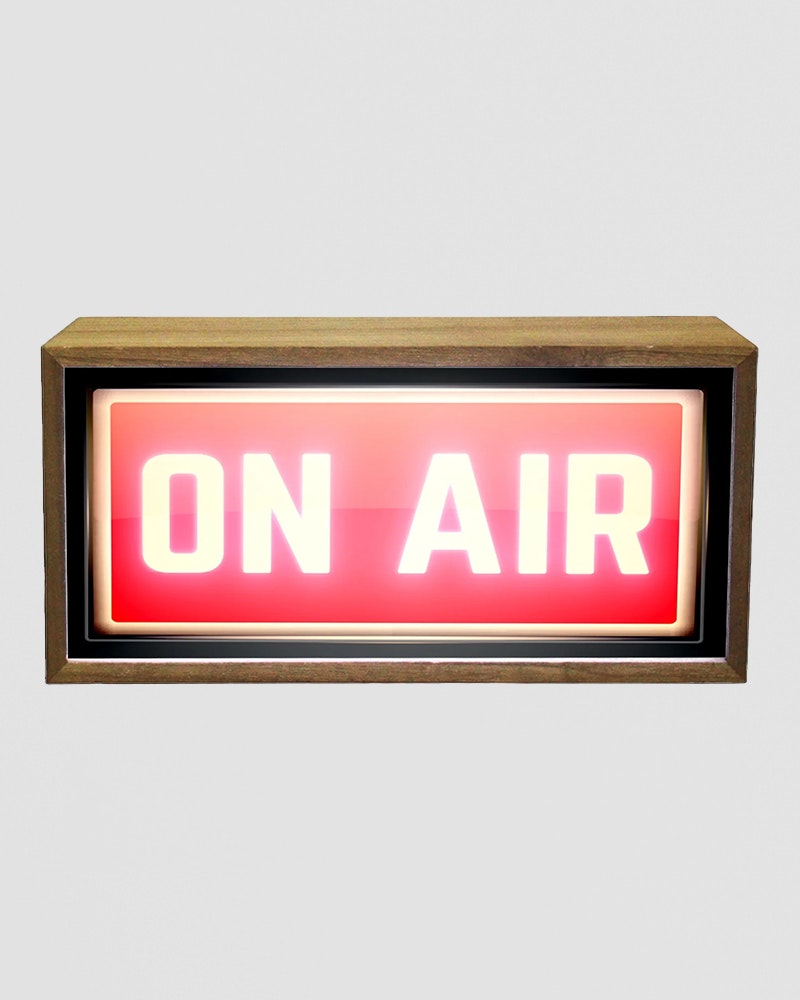 Rackhams Light Box On Air Studio Sign