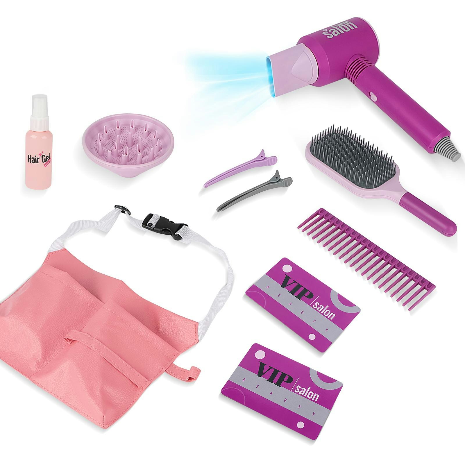 Deao Toys Girls Kids Makeup Set Pretend Play Hairdressing Set For Styling And Beauty Accessories Toy For Children - Hairdressing Play Set