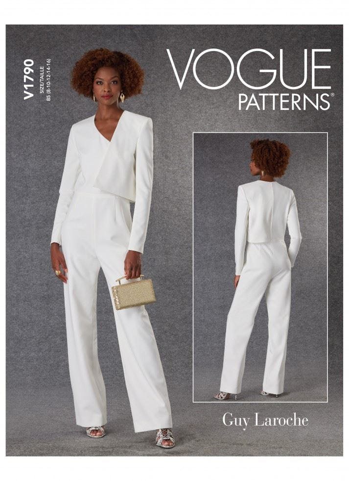 Vogue Women's Sewing Pattern 1790, Jumpsuits For F5 (16-18-20-22-24) - Intermediate - F5 (16-18-20-22-24)