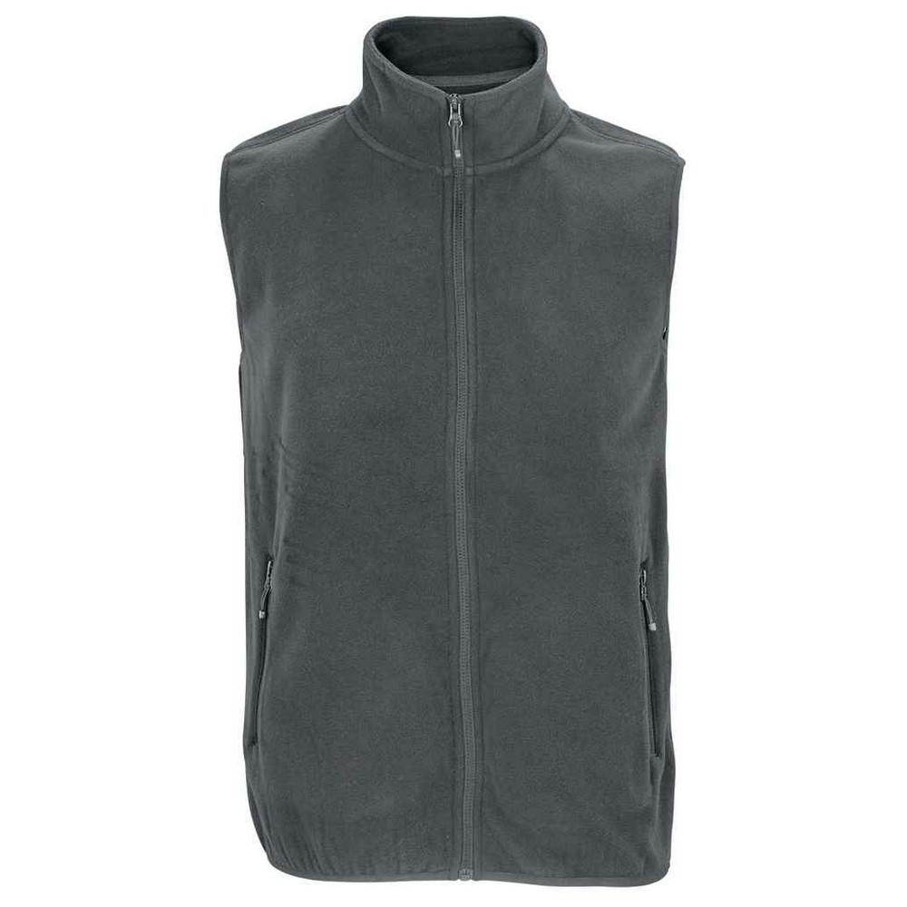 SOLS Unisex Adult Factor Microfleece Recycled Body Warmer (Charcoal) - Size 2XL - Image 2