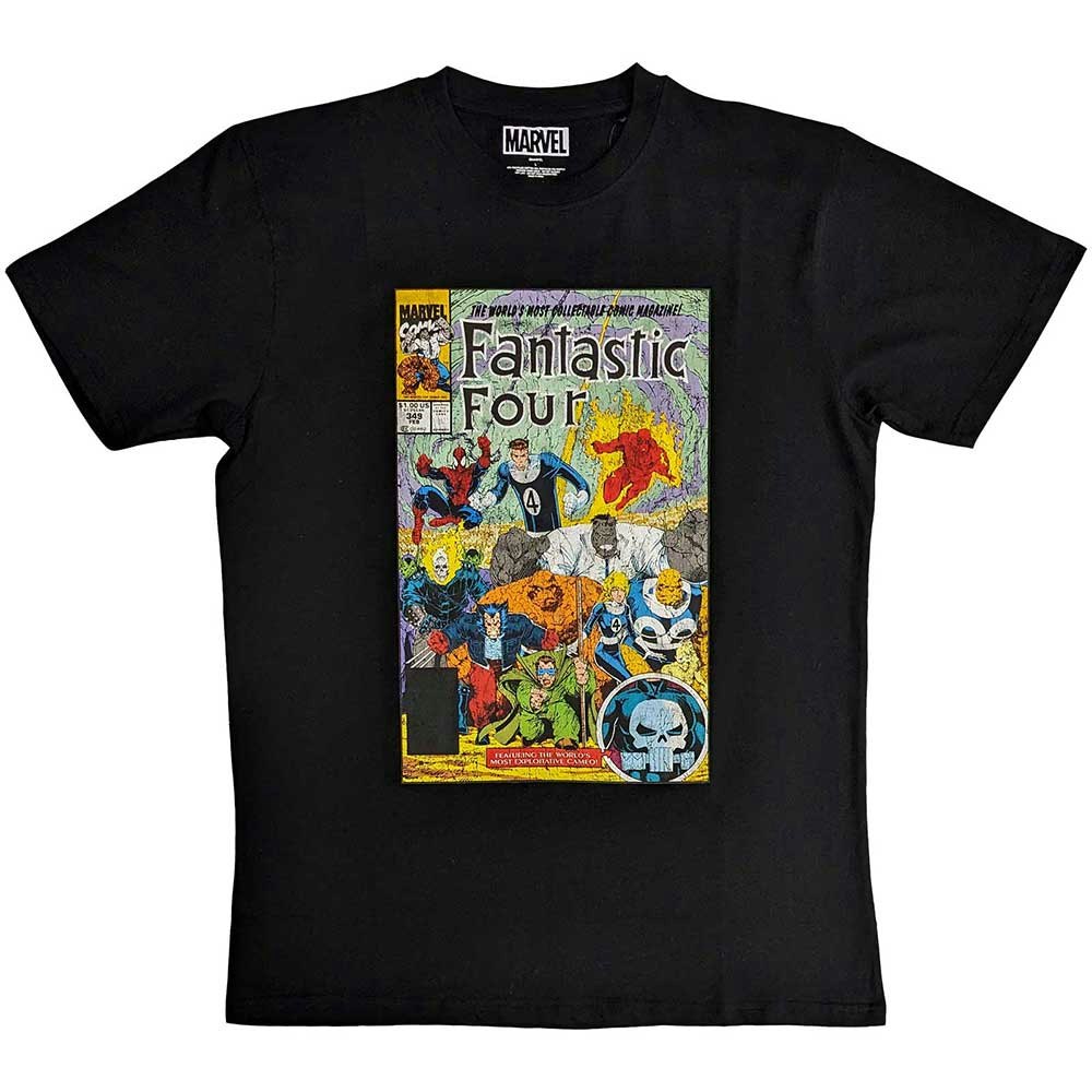 Paradiso Clothing Unisex Black Marvel Fantastic Four Marvel T Shirt - L