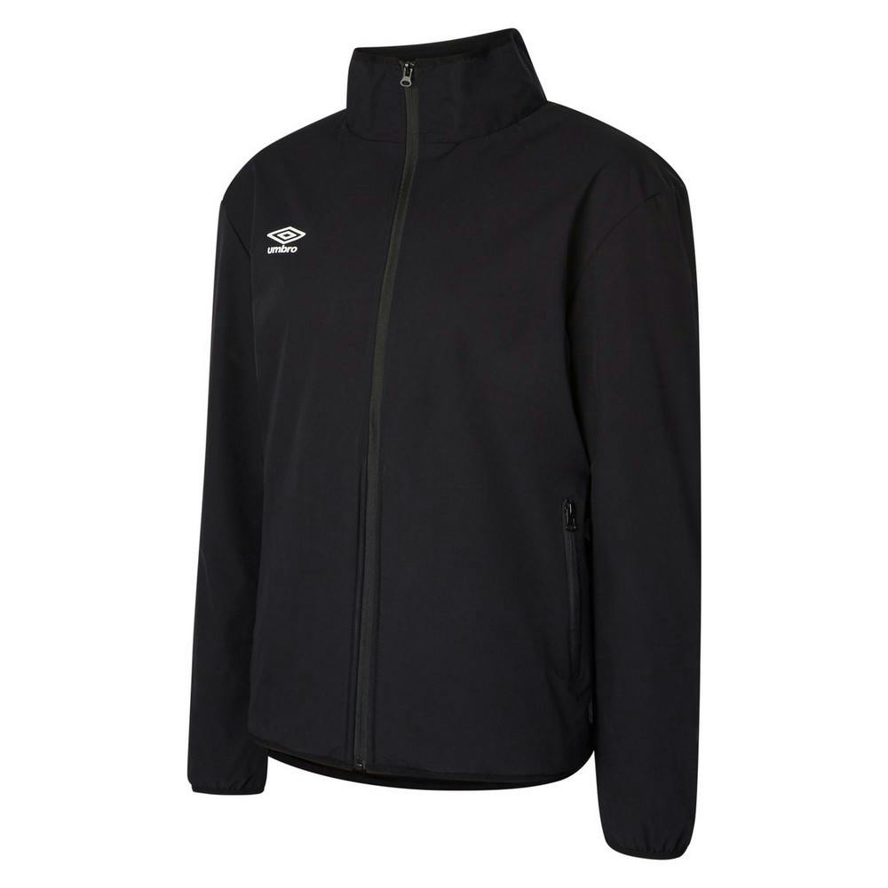 Umbro Black/White Childrens/Kids Club Essential Bonded Jacket - 9-10 Years - 100% Polyester