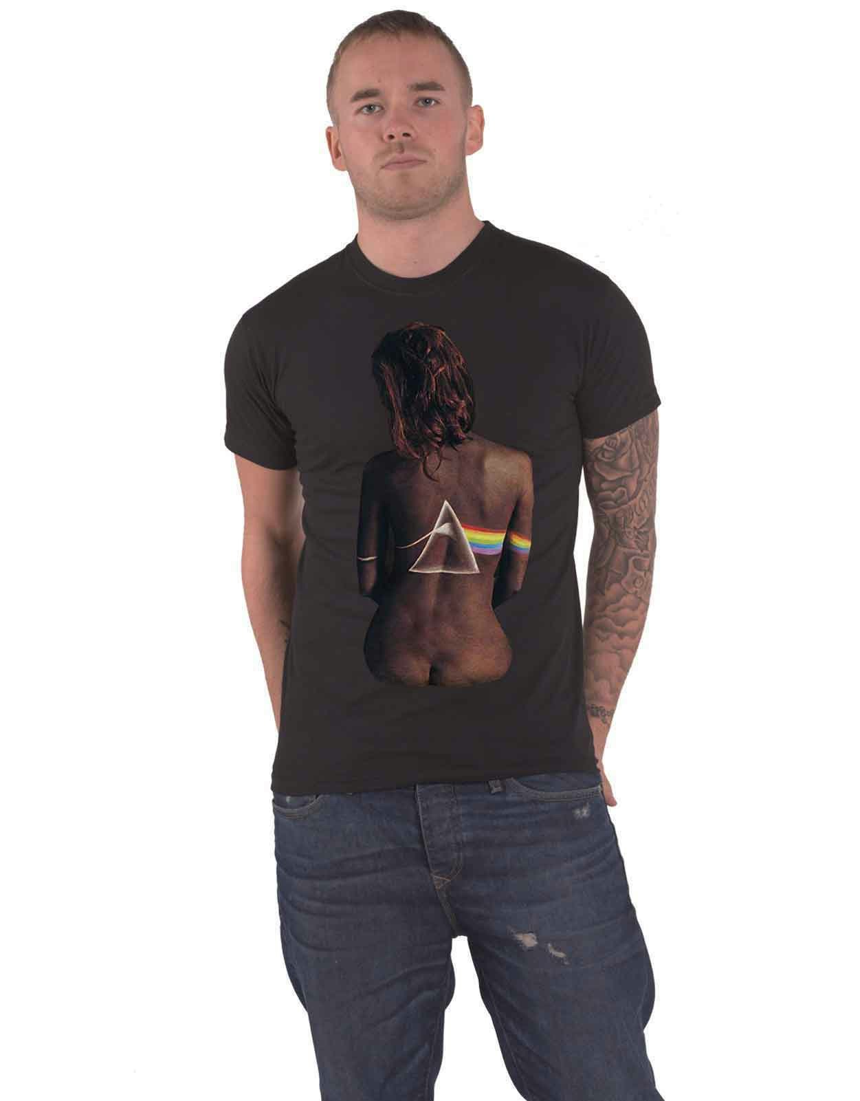 Paradiso Clothing Unisex Pink Floyd Ebony Band Logo T Shirt - S
