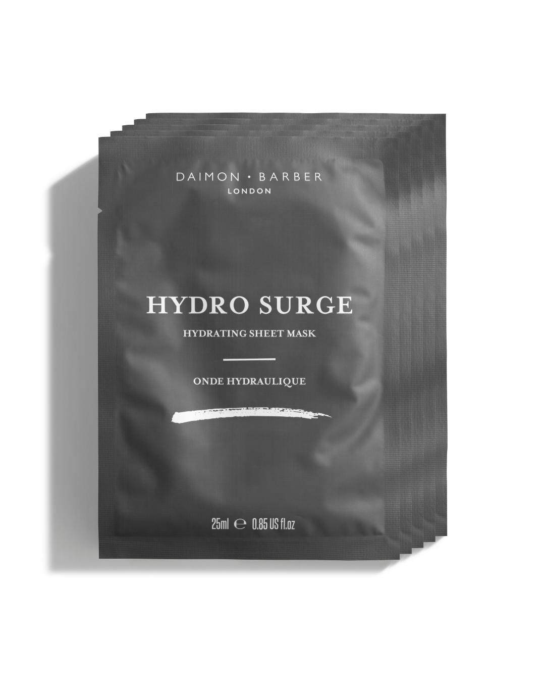 Daimon Barber Unisex White Hydro Surge Hydrating Sheet Mask 5 Pack In 125Ml - Image 4