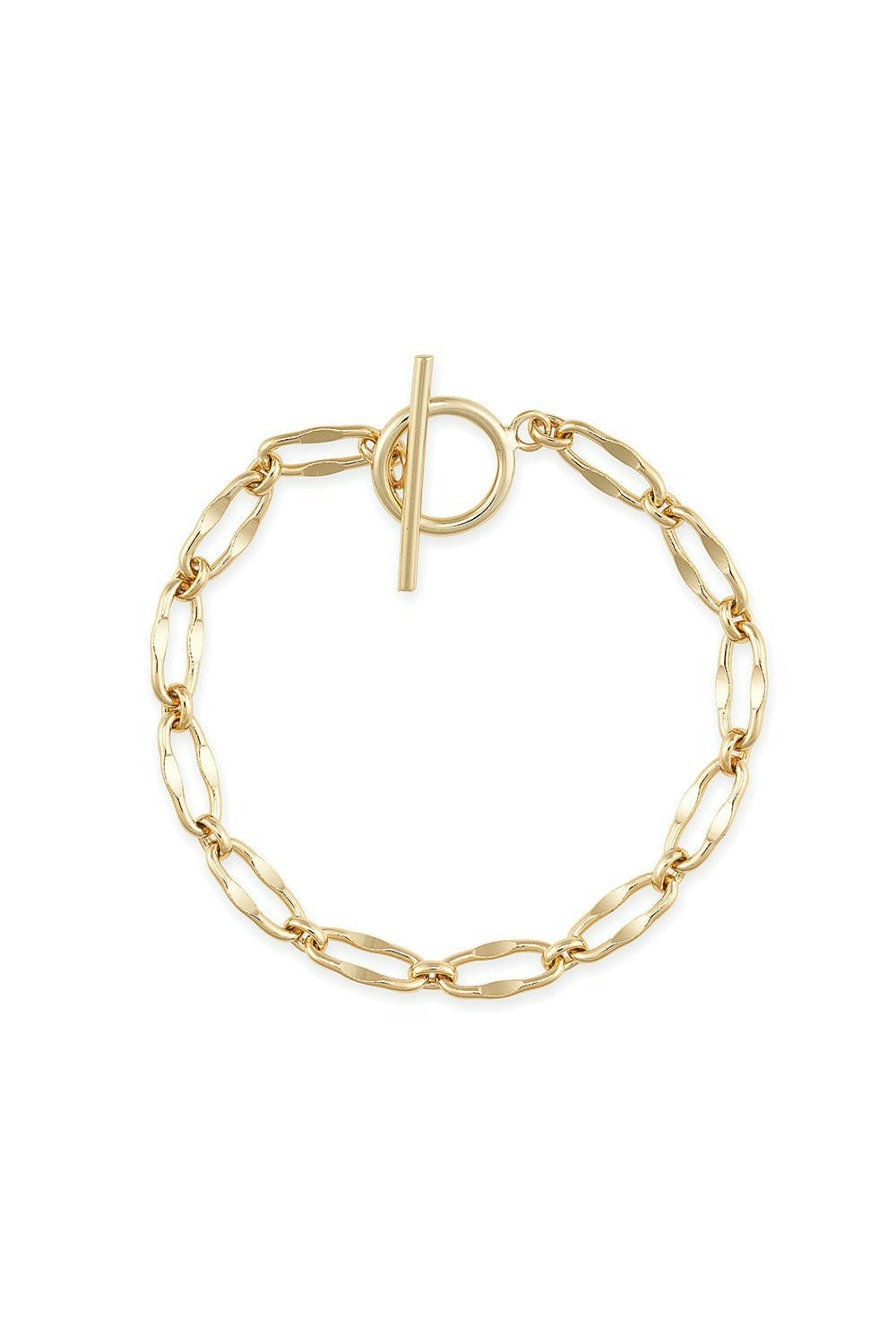 Elk & Bloom Gold Chunky 14K Plated Chain Bracelet - No Thank You