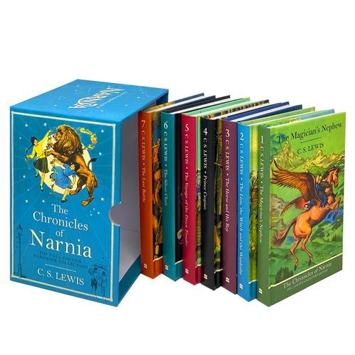 Harpercollins Boys Silver The Chronicles Of Narnia Deluxe Hardback 7 Books Set Collection By C. S. Lewis