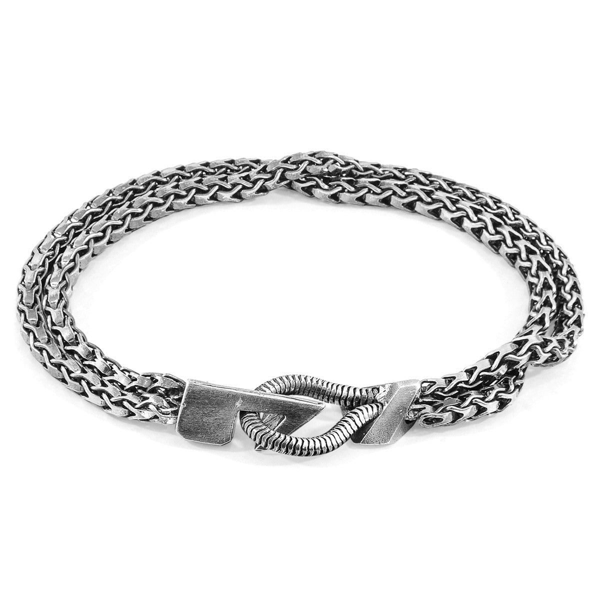Anchor & Crew Silver Brixham Mooring Chain Bracelet - L - 23Cm