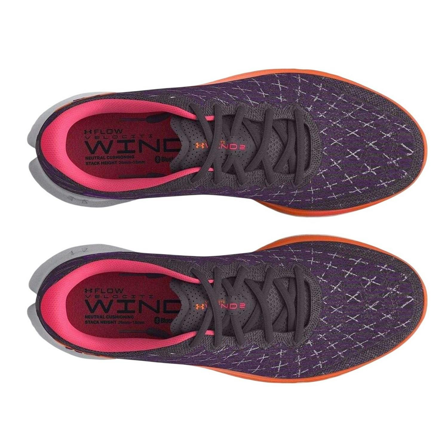 Under Armour Unisex Purple Adult Flow Velociti Wind 2 Trainers - 4.5 Uk - 100% Mixed