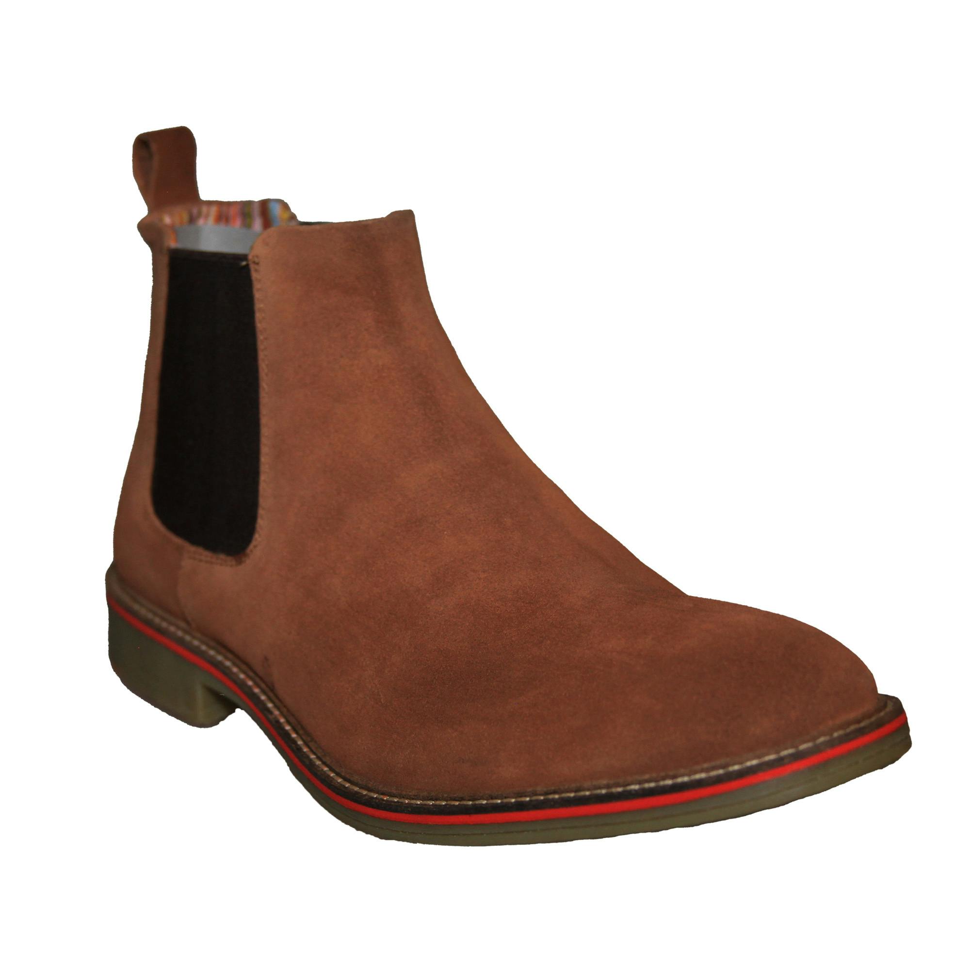 Roamers Men's Casual Gusset Boots - Sand - 9 Uk - Sand - 85% Leather/5% Tpr/5% Suede/5% Textile