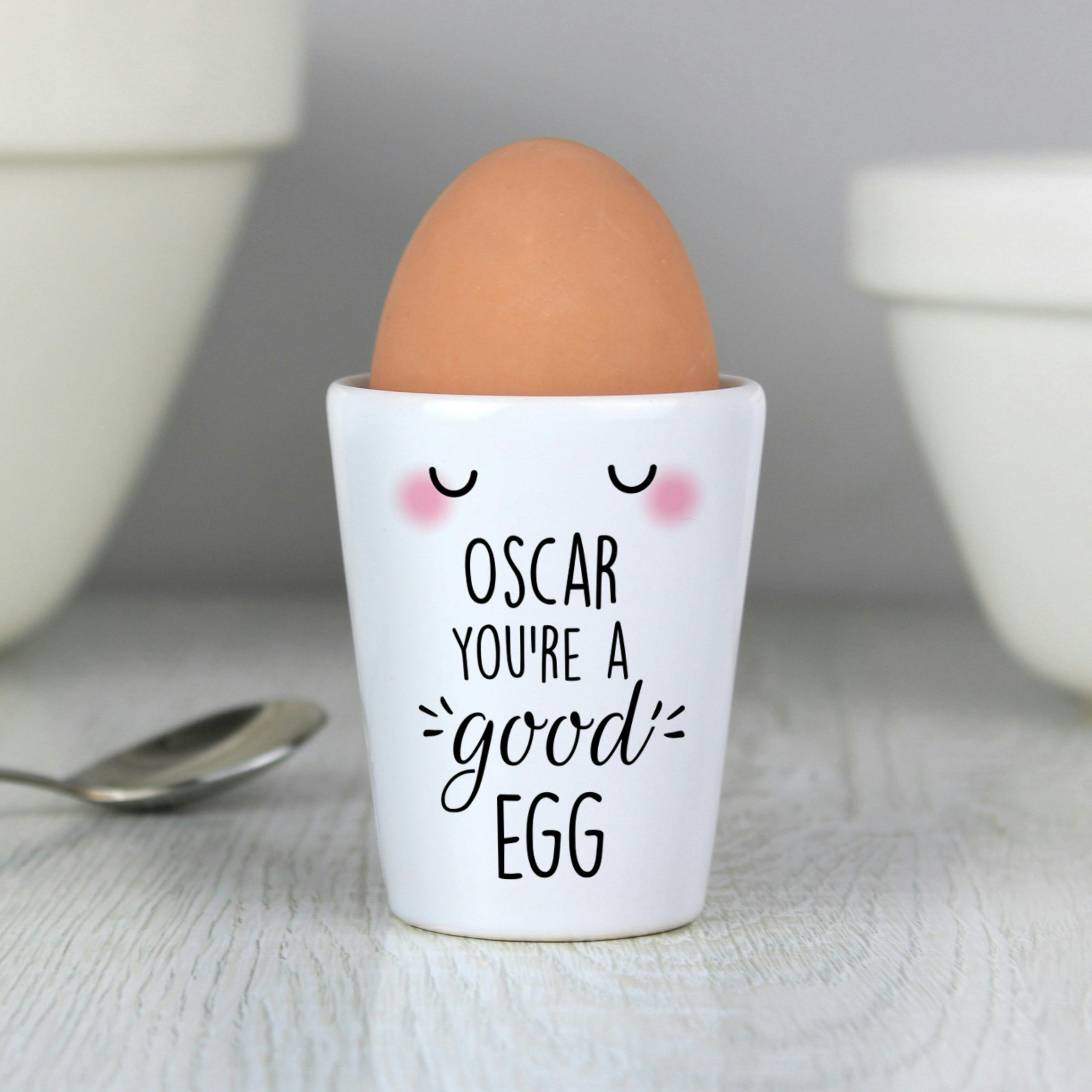 Rackhams Personalised You're A Good Egg Cup