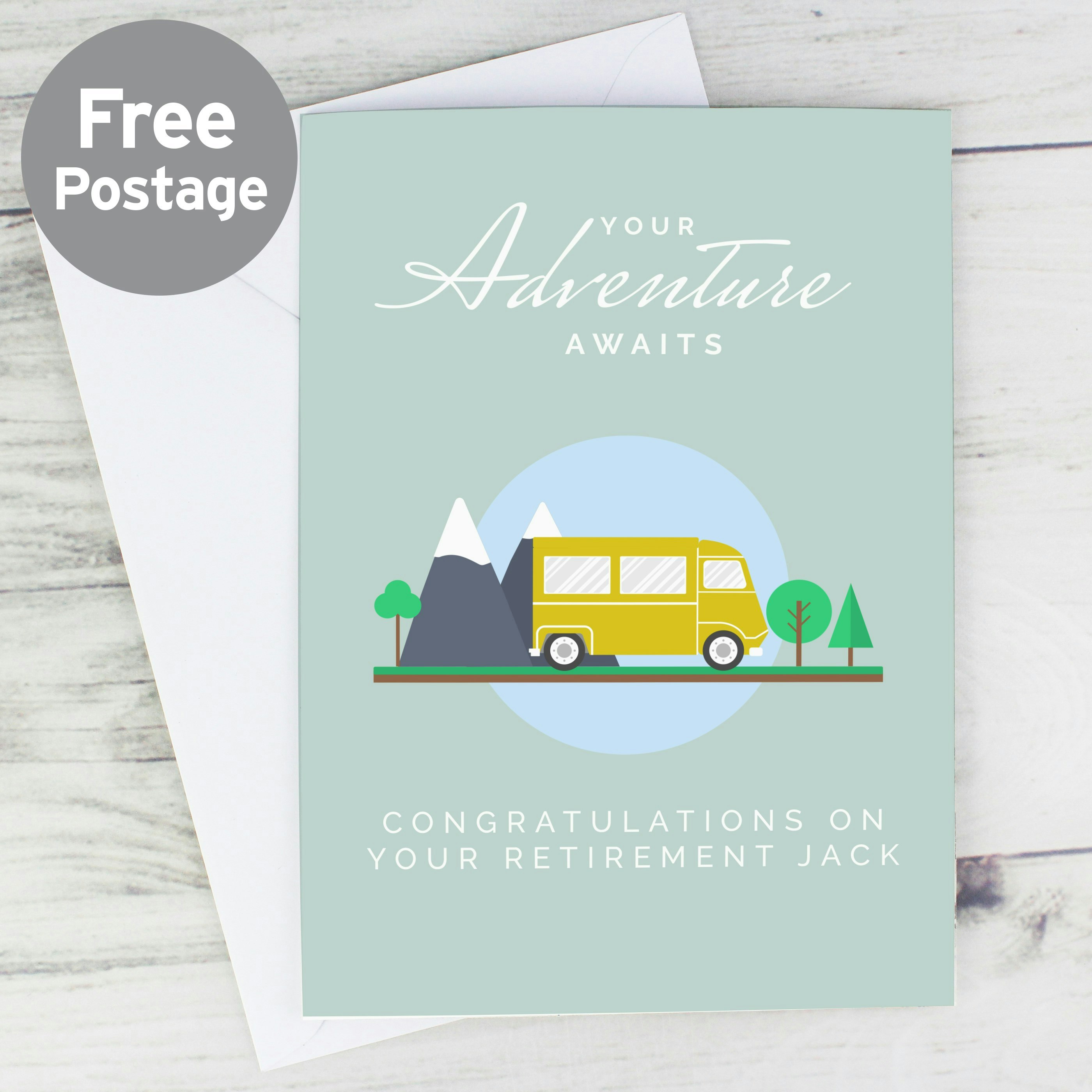 Personalised Memento Company Personalised Leaving Retirement Adventure Card
