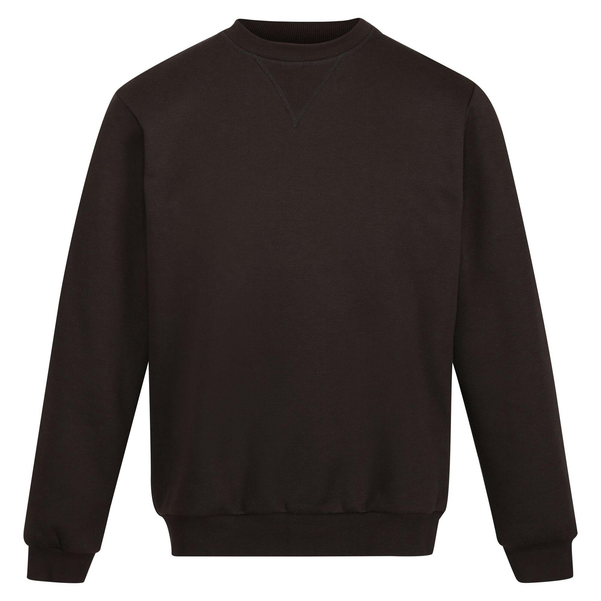 Regatta Men's Black Professional Crew Neck Sweatshirt - Xxl - 65% Polyester/35% Cotton