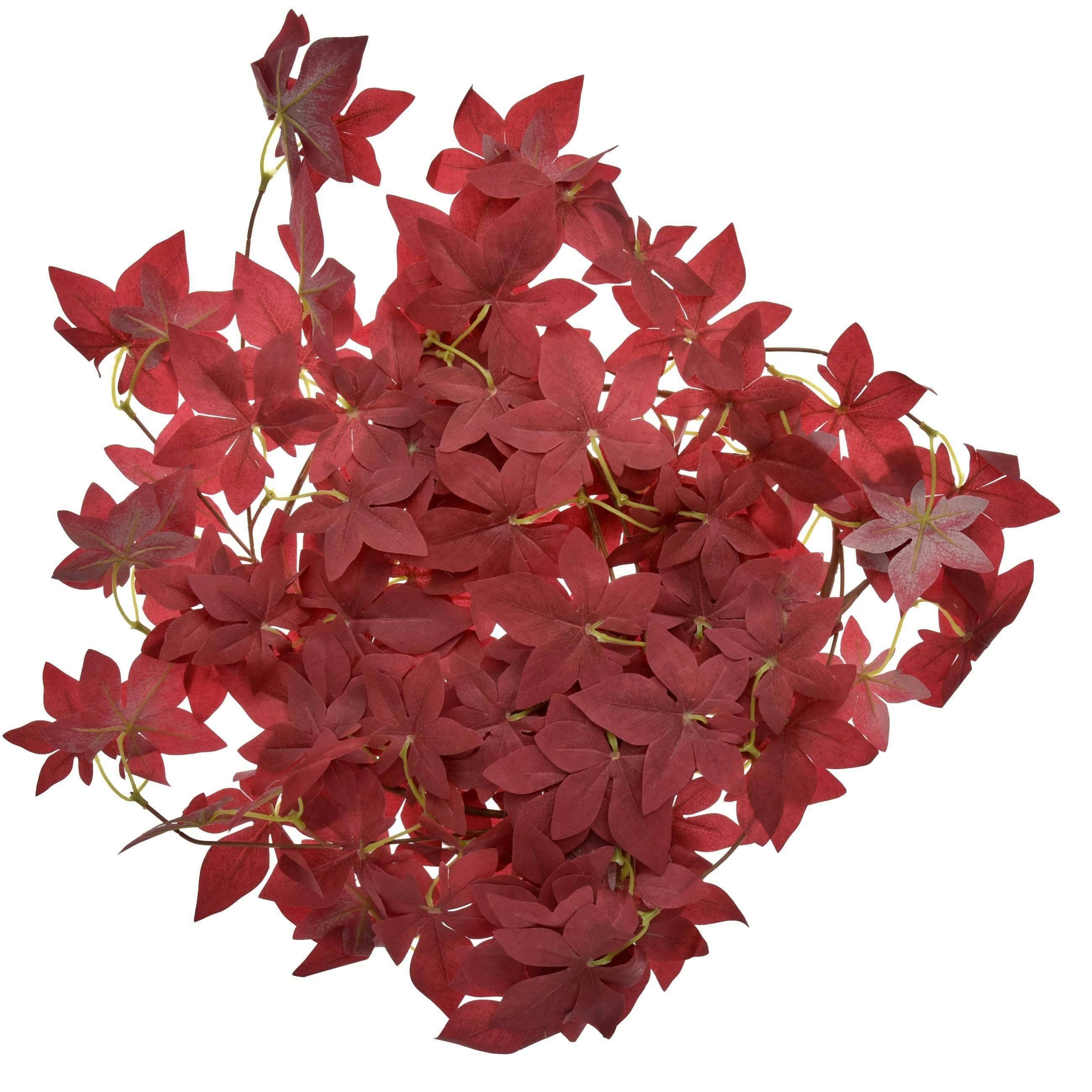 True Products Red Artificial Maple Garland 170Cm