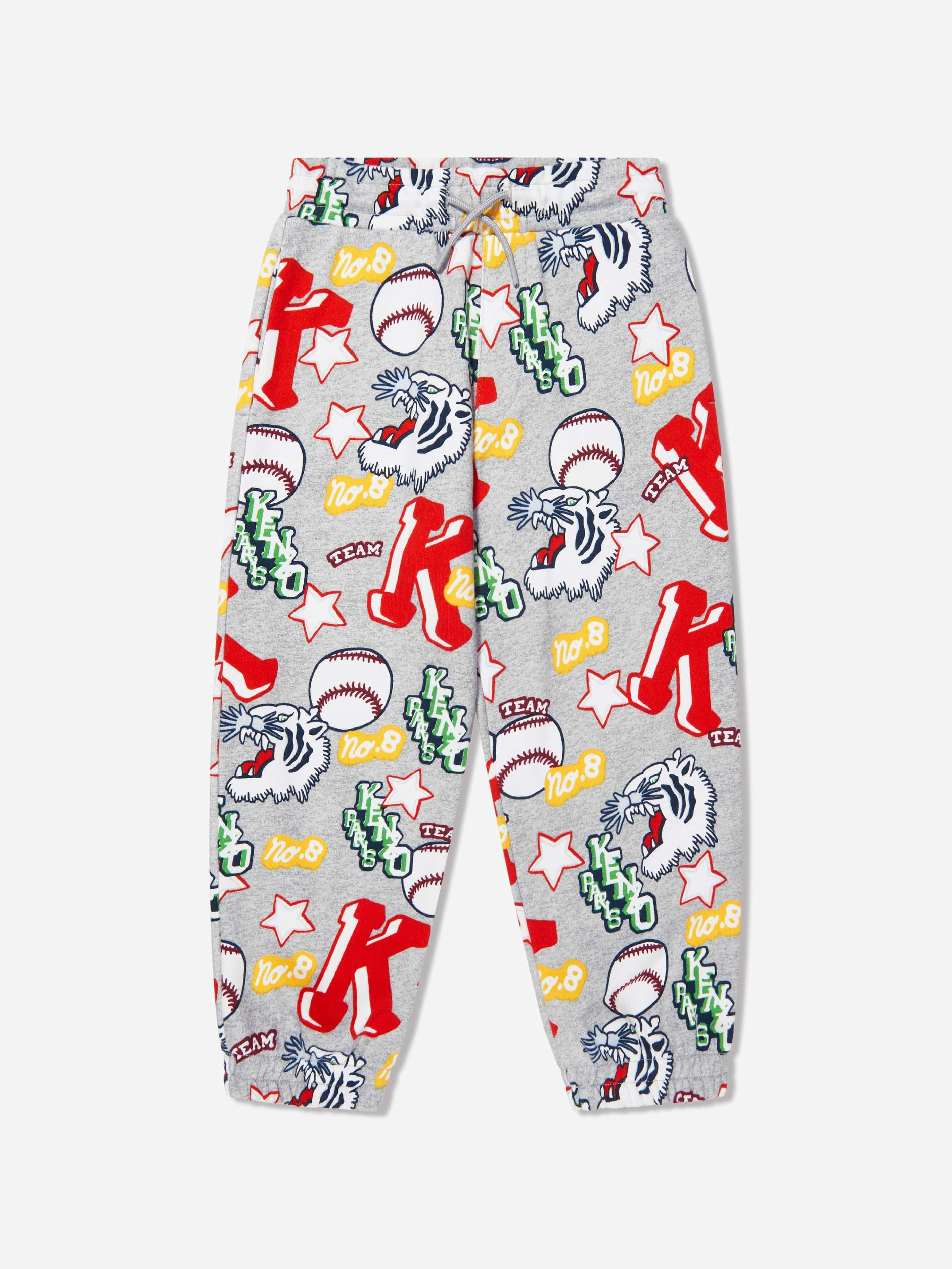 Kenzo Kids Boys Grey Kenzo Kenzo Club Joggers In - 14 Yrs