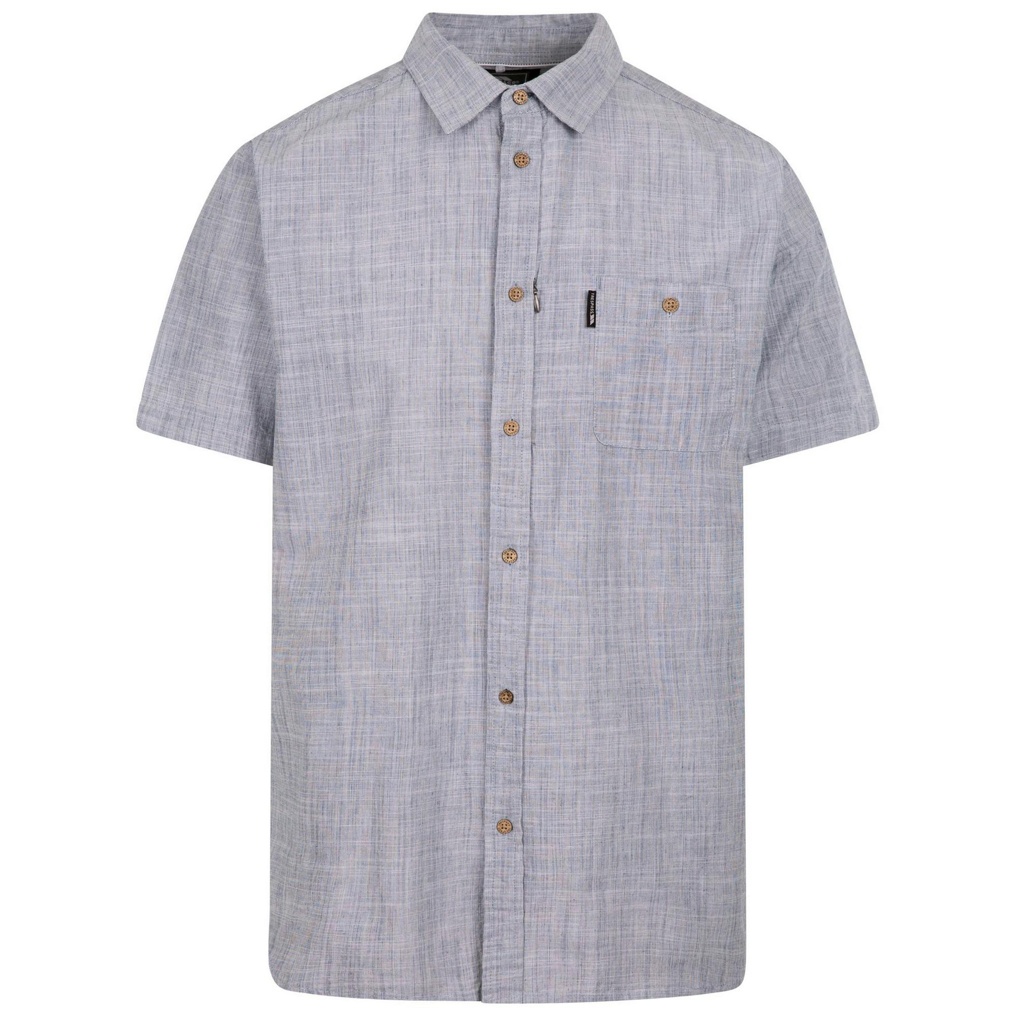 Trespass Men's Dark Basham Woven Shirt - Peacock - Xl - Peacock - 100% Cotton Canvas