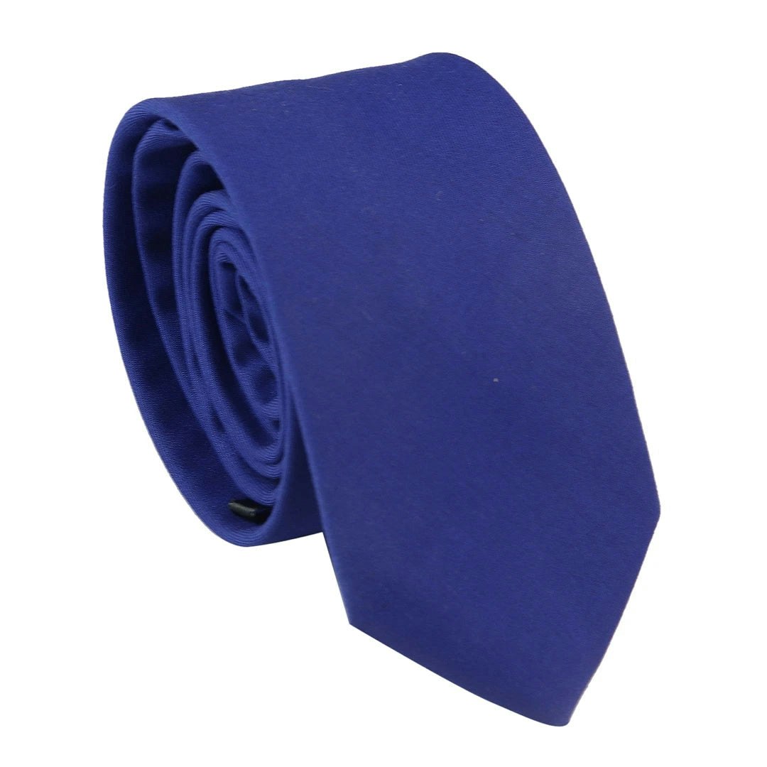 Truclothing Men's Blue Tie Hankie Set Classic 1920S Peaky Blinders Gatsby - Royal