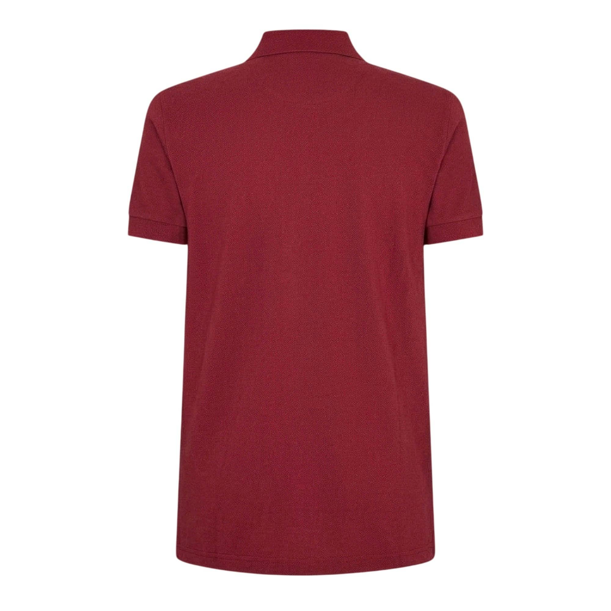 Boss Men's Dark/Red Firenze Cotton Polo Shirt - S - 100% Cotton