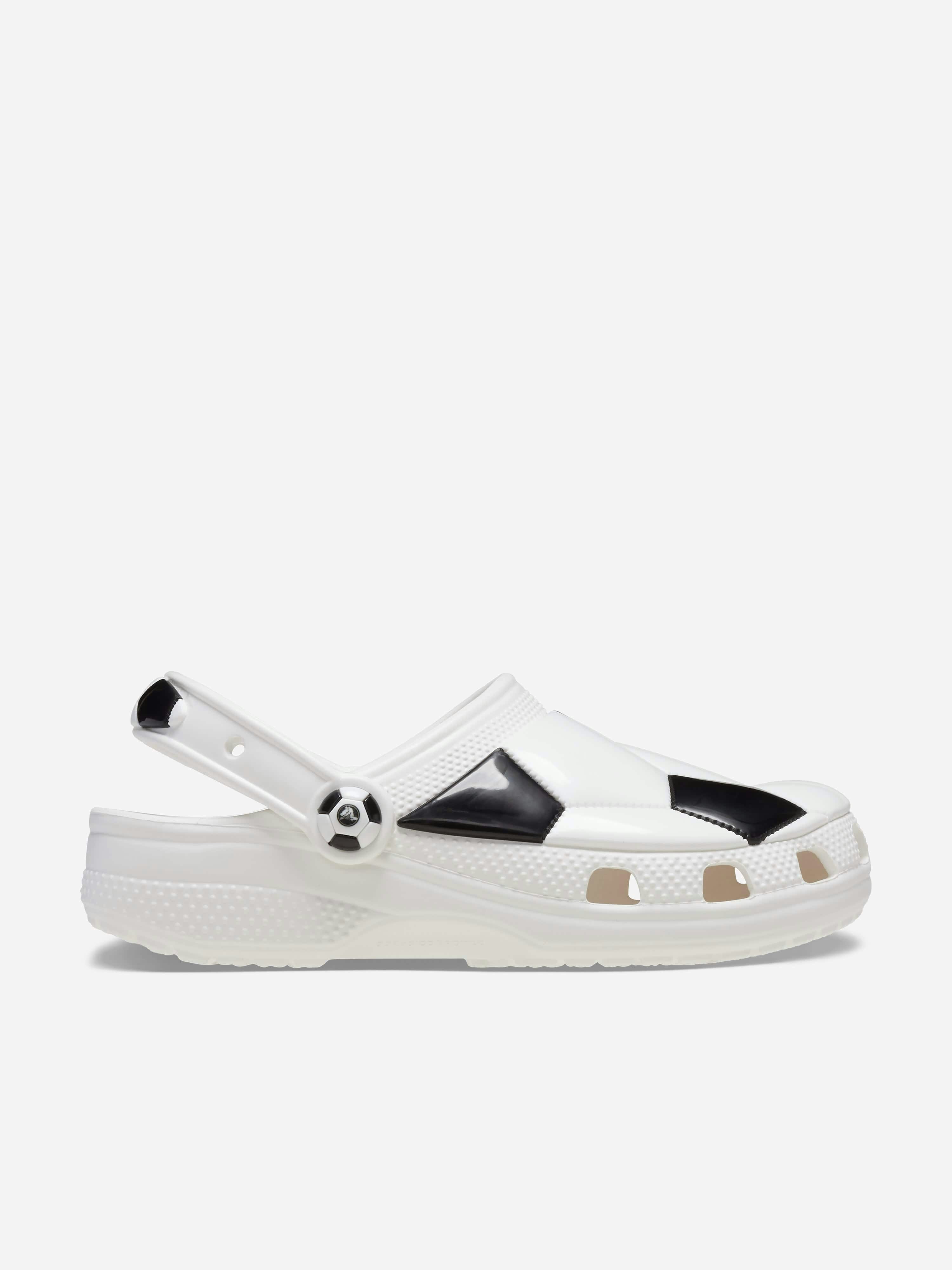 Crocs White Kids Classic Soccer Ball Clog In - Eu 25 - 26 Uk 9 Us 9