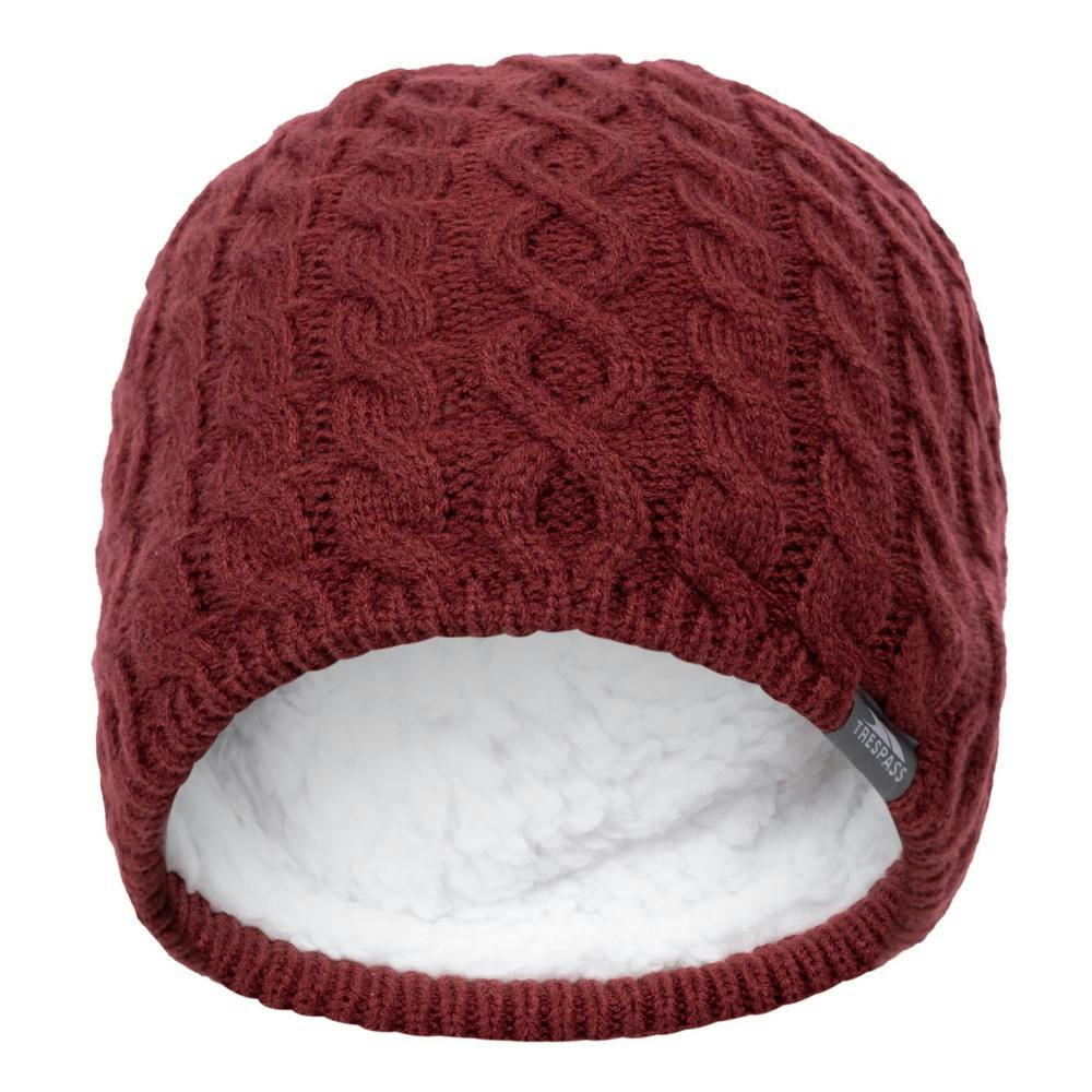Trespass Women's Dark / Kendra Beanie Hat - Cherry - Cherry - One Size - 100% Acrylic