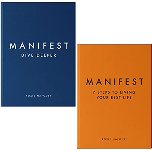 Michael Joseph Roxie Nafousi 2 Books Set (Manifest Dive Deeper, Manifest 7 Steps To Living Your Best Life)