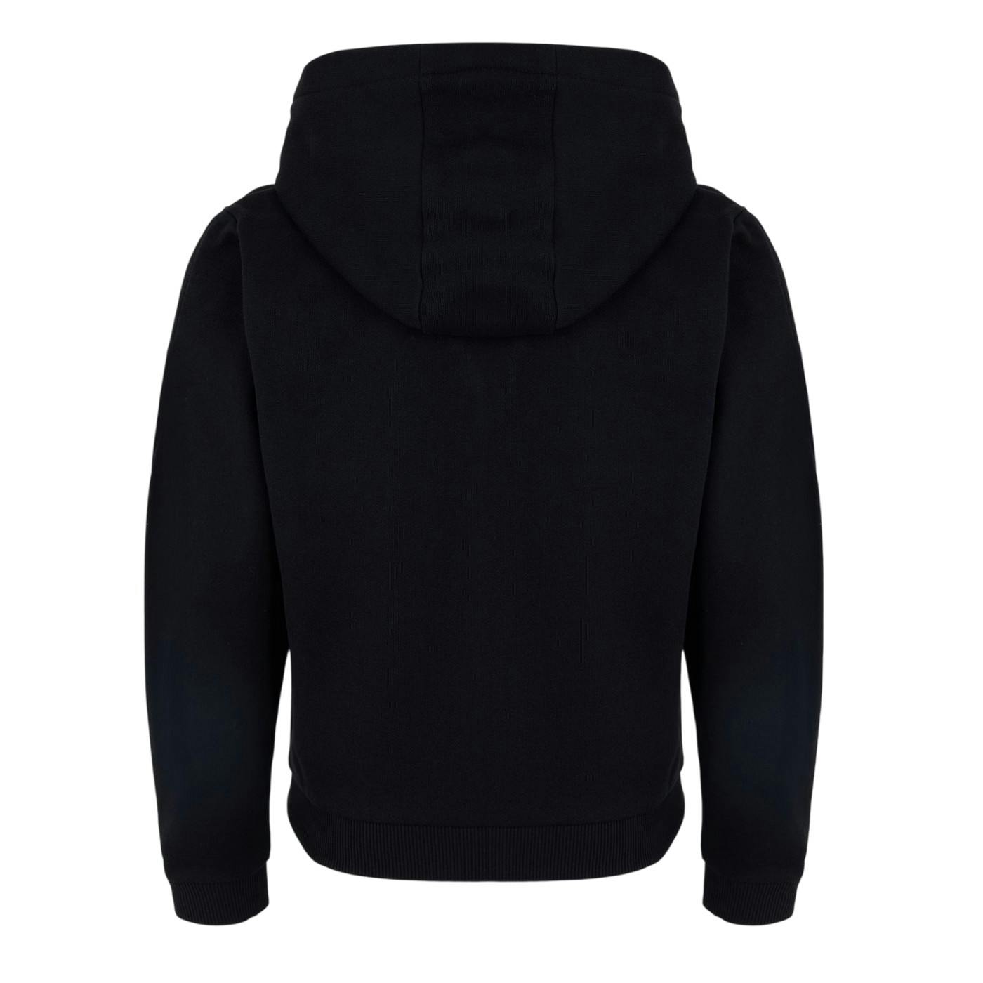 Hugo Black Childrens/Kids Lettering Logo Regular Full Zip Hoodie - 12 Years - 100% Mixed