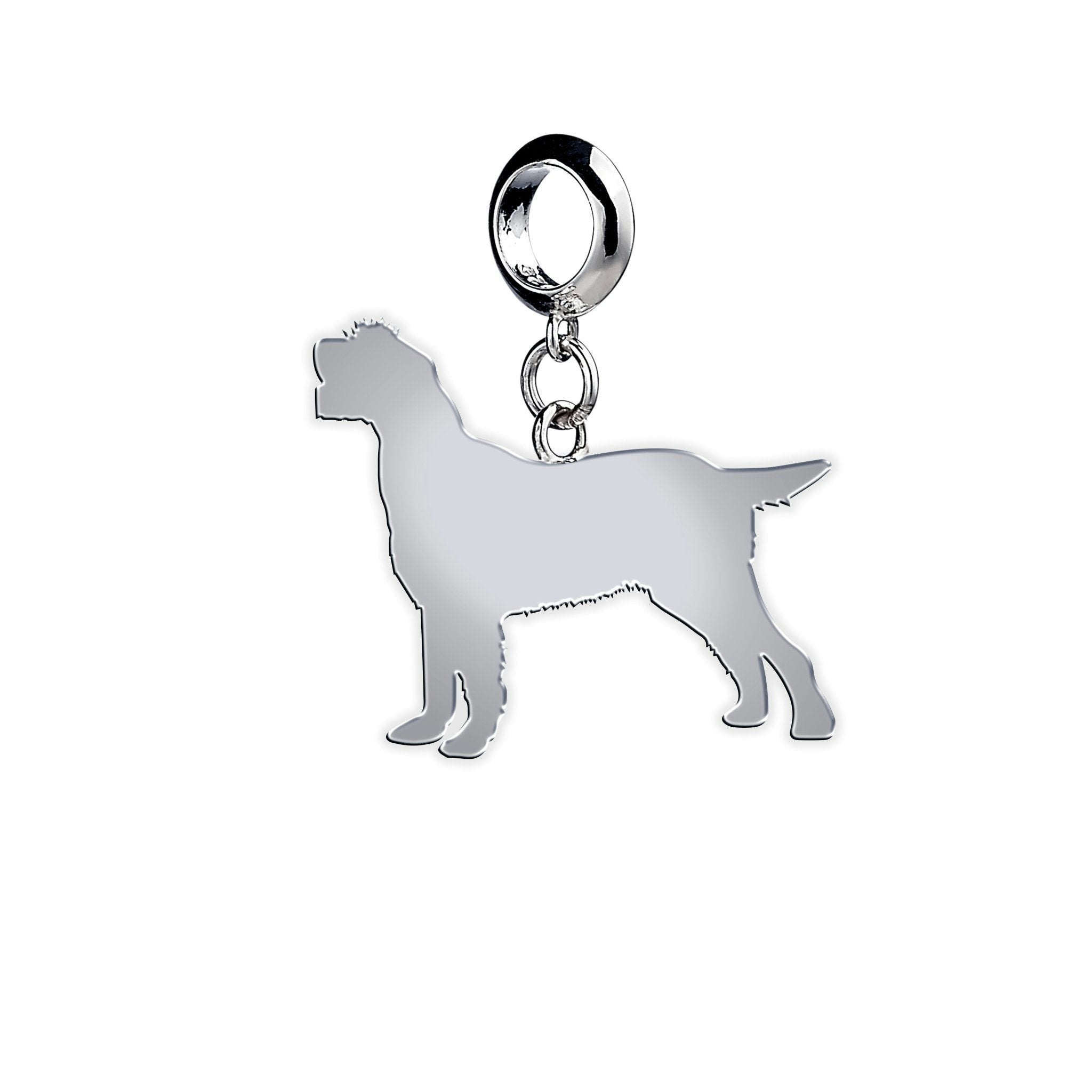 Mylee London Silver Italian Spinone Silhouette Charm - No - Slider Charm
