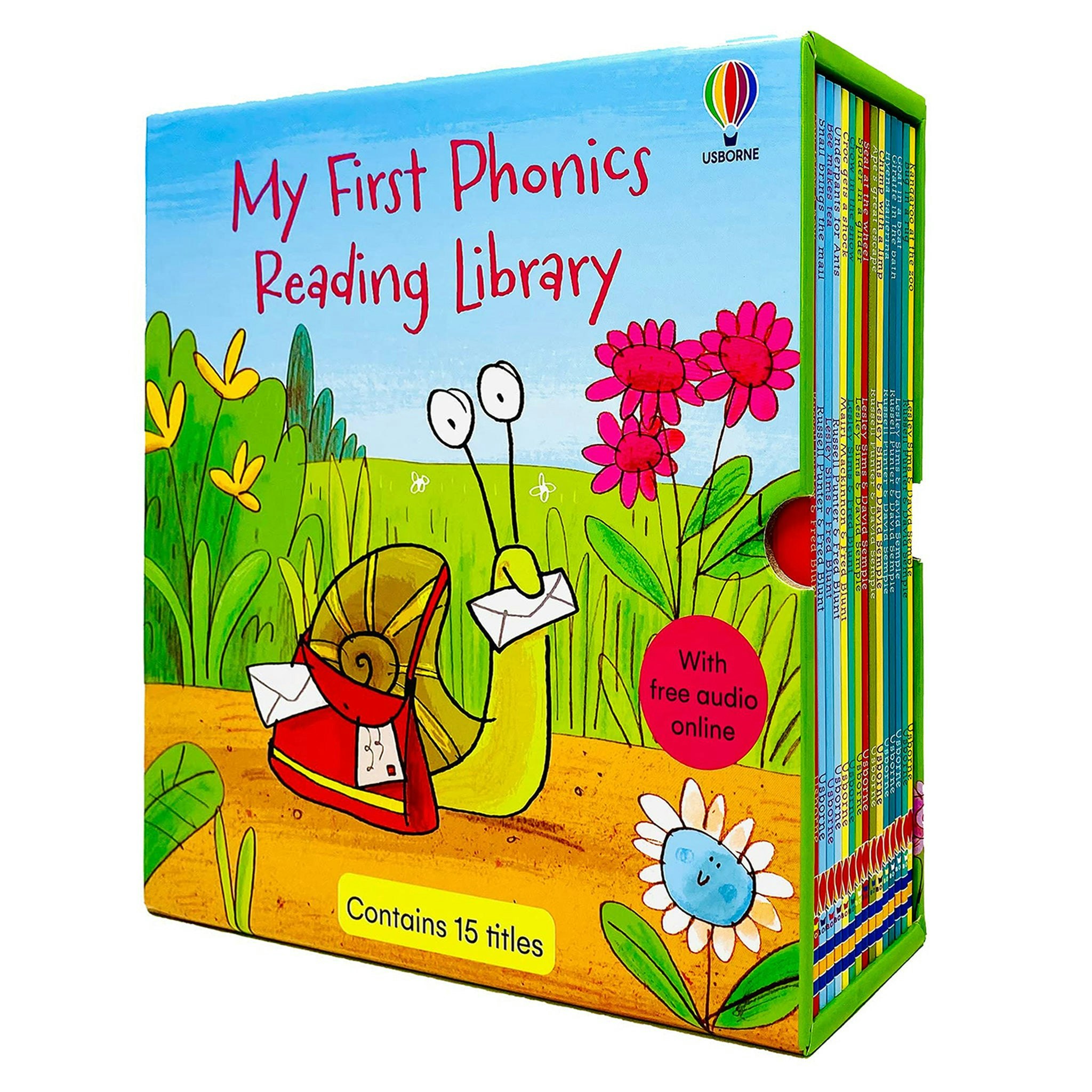 Usborne Publishing Ltd Brown My First Phonics Reading Library Book Set (Phonics Readers) (With Free Audio Online) Size 15